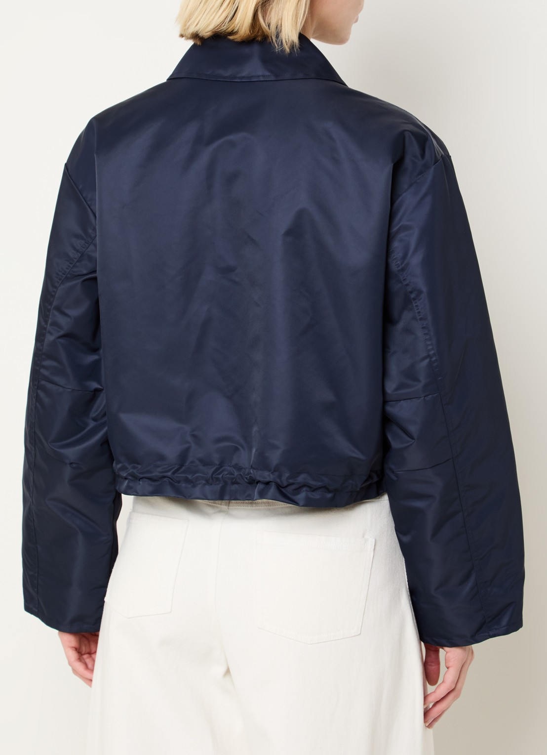 Modström Ulrikke bomberjack met klepzakken - achterkant donkerblauw