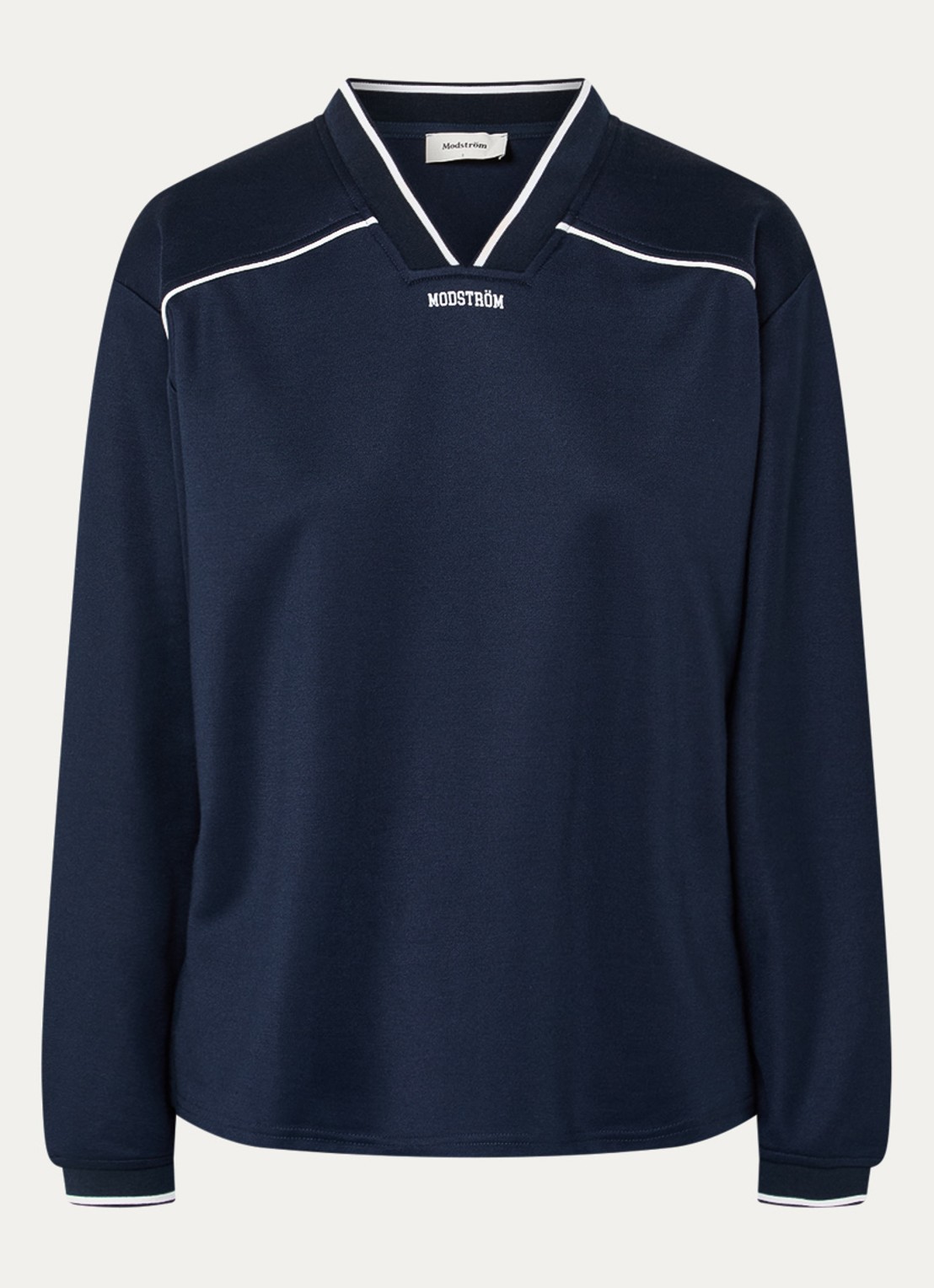 Modström Utopia longsleeve met logo - voorkant 2 blauwgrijs