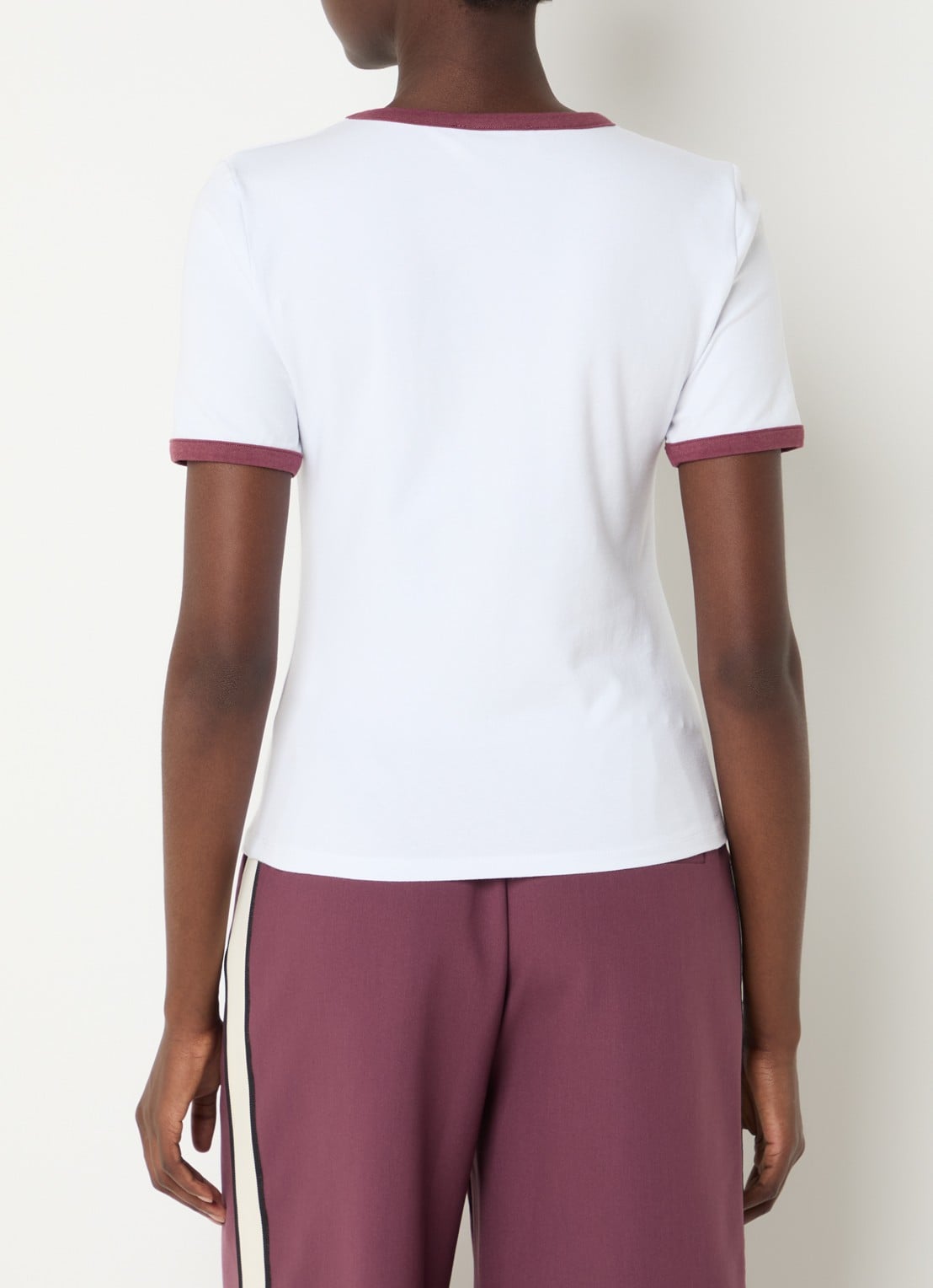 Modström Vernomd T-shirt met logo - achterkant 2 wit