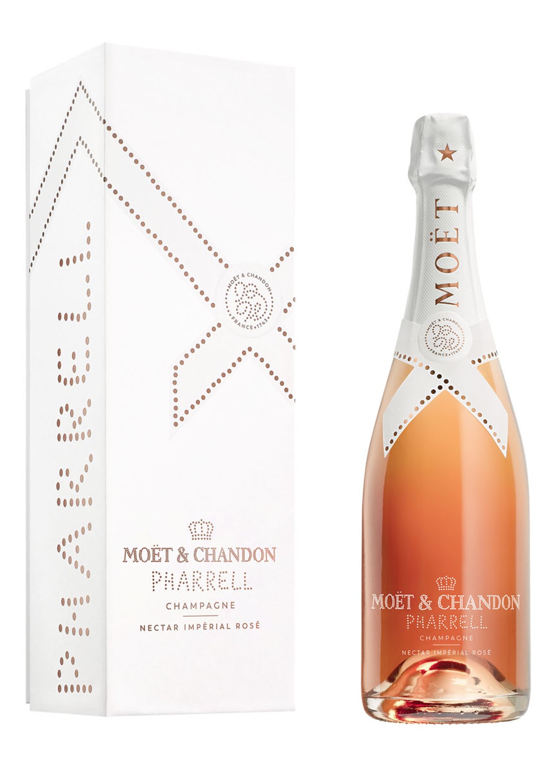 Moët & Chandon Champagne Nectar Impérial Rosé 75 cl - Limited Edition giftbox - voorkant undefined