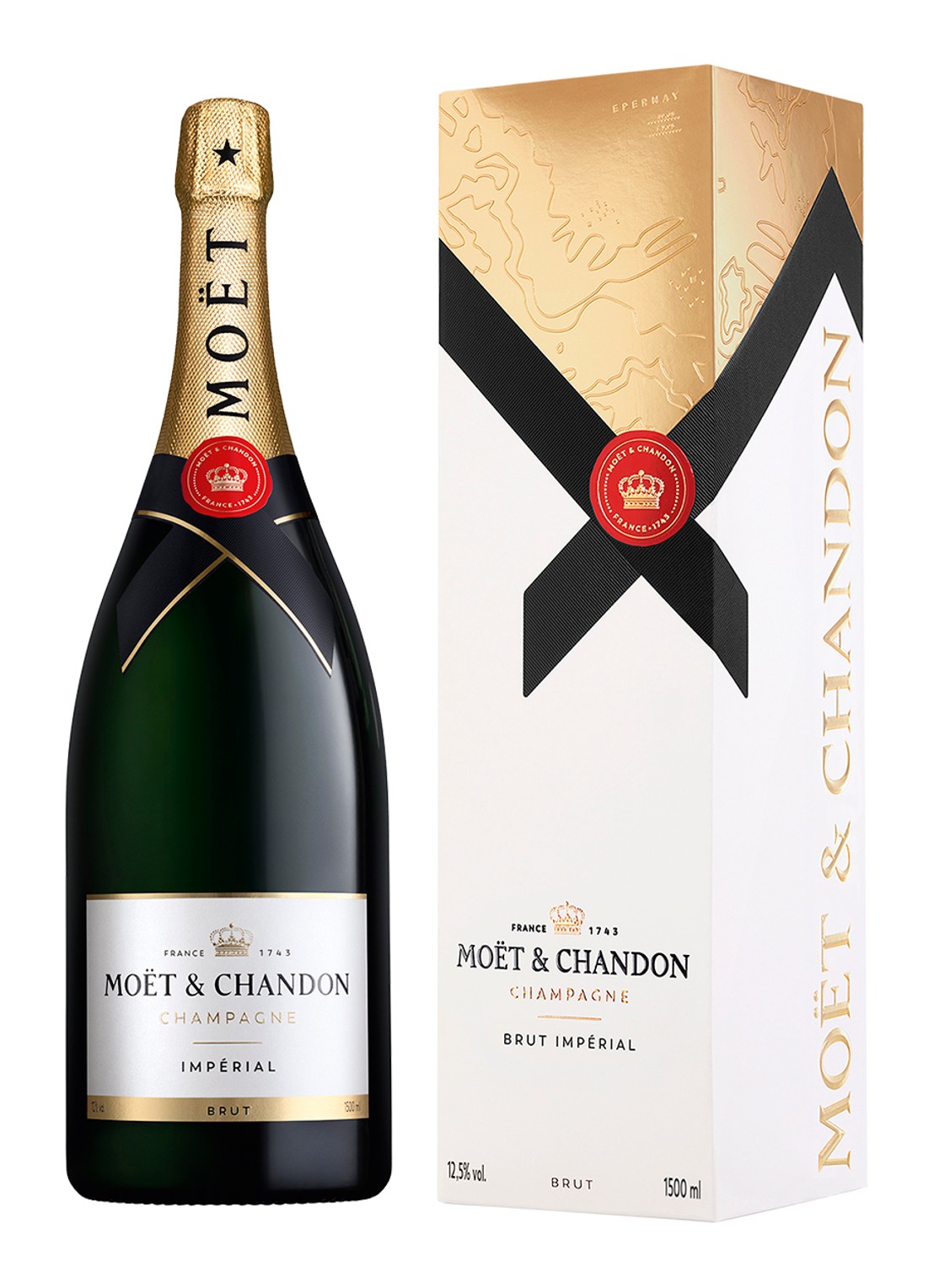 Moët & Chandon Moët & Chandon Imperial Brut champagne 1500 ml in giftbox - voorkant undefined