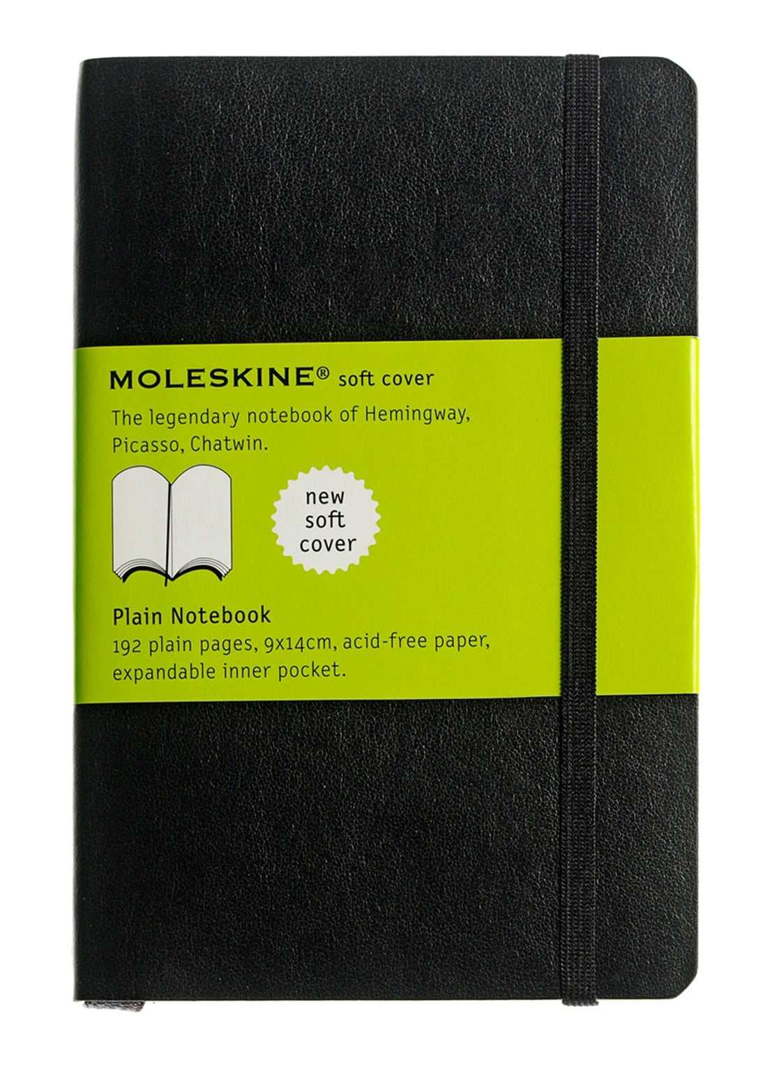 Moleskine Classic blanco notitieboek 14 x 9 cm - voorkant zwart
