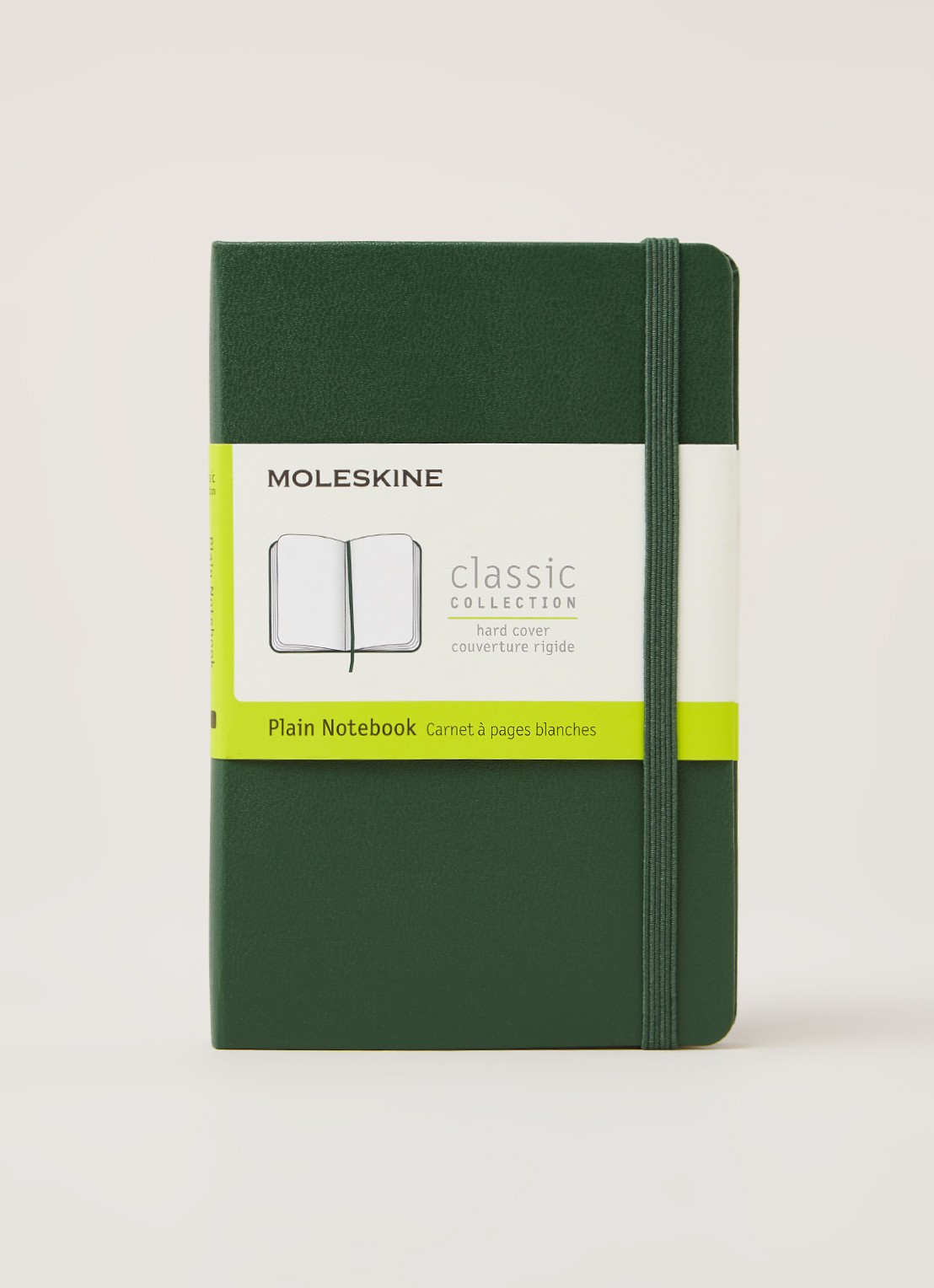 Moleskine Classic blanco notitieboek 14 x 9 cm - voorkant 2 donkergroen