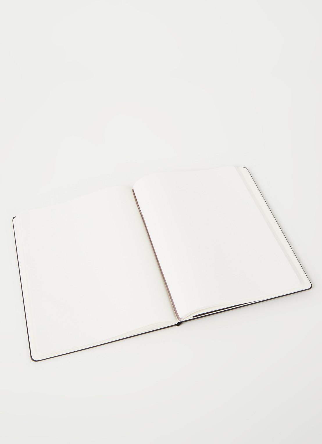 Moleskine Classic blanco notitieboek 25 x 19 cm - detail zwart