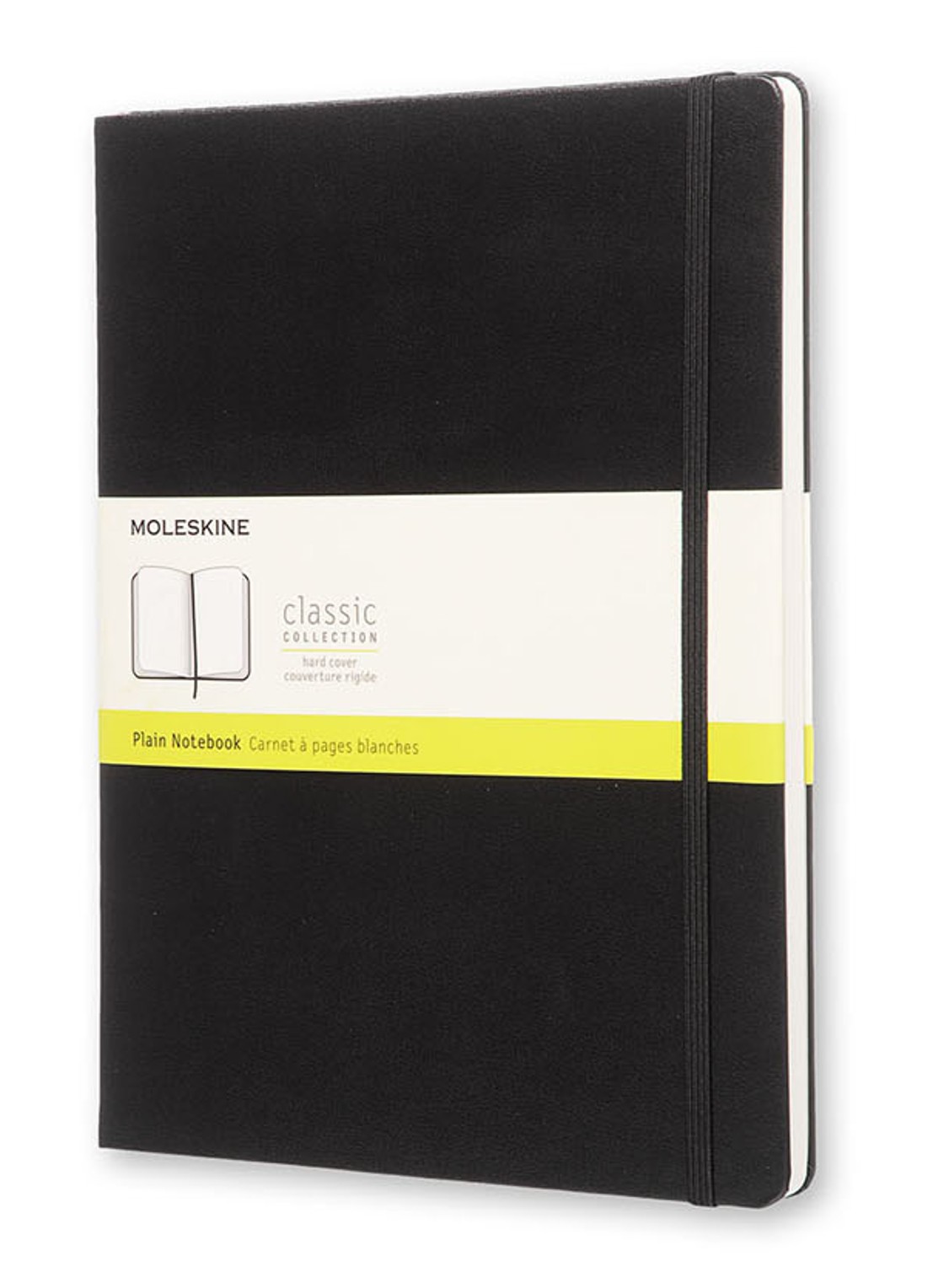 Moleskine Classic blanco notitieboek 25 x 19 cm - voorkant 2 zwart