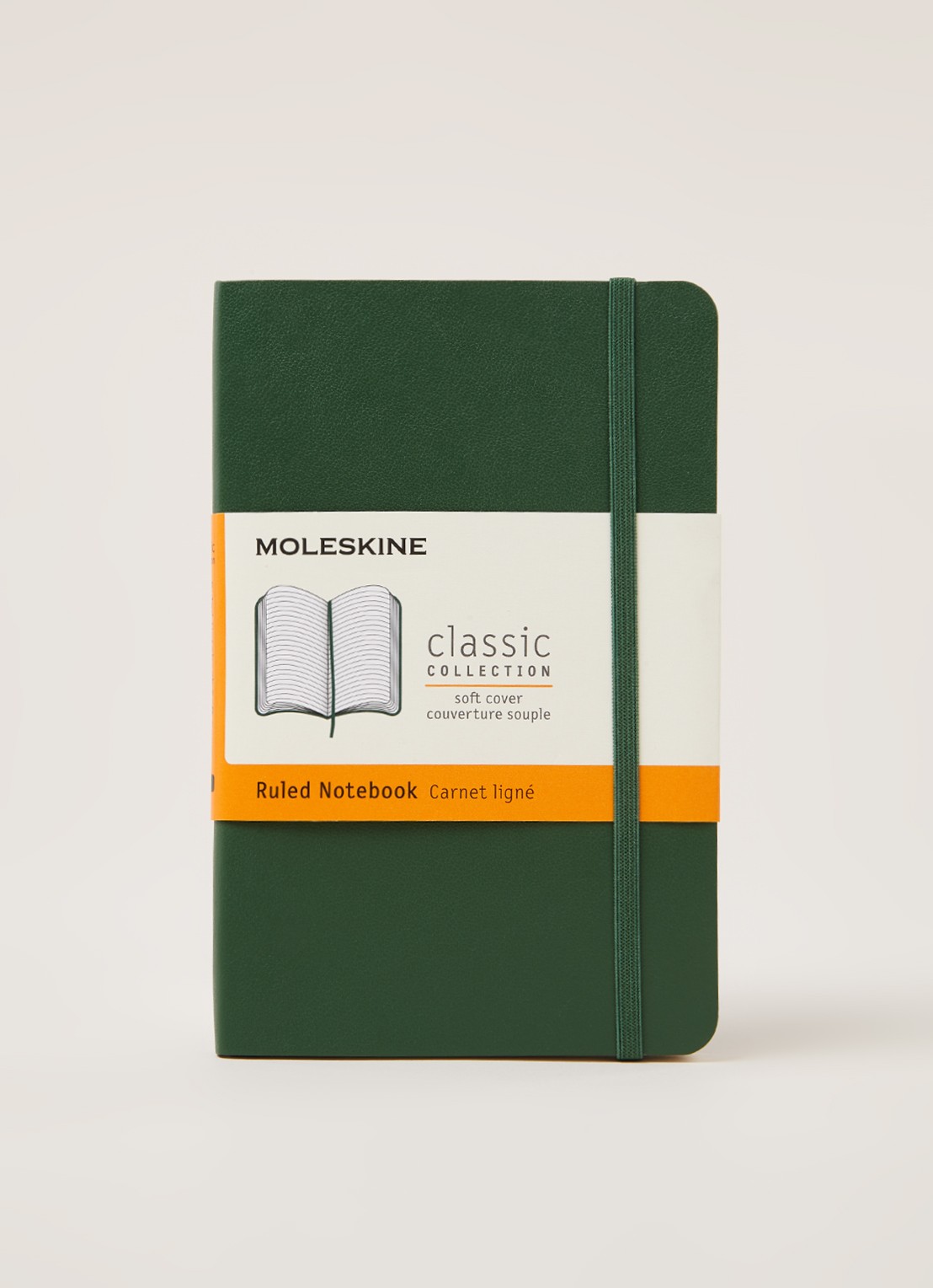 Moleskine Classic gelinieerd notitieboek 14 x 9 cm  - voorkant 2 groen