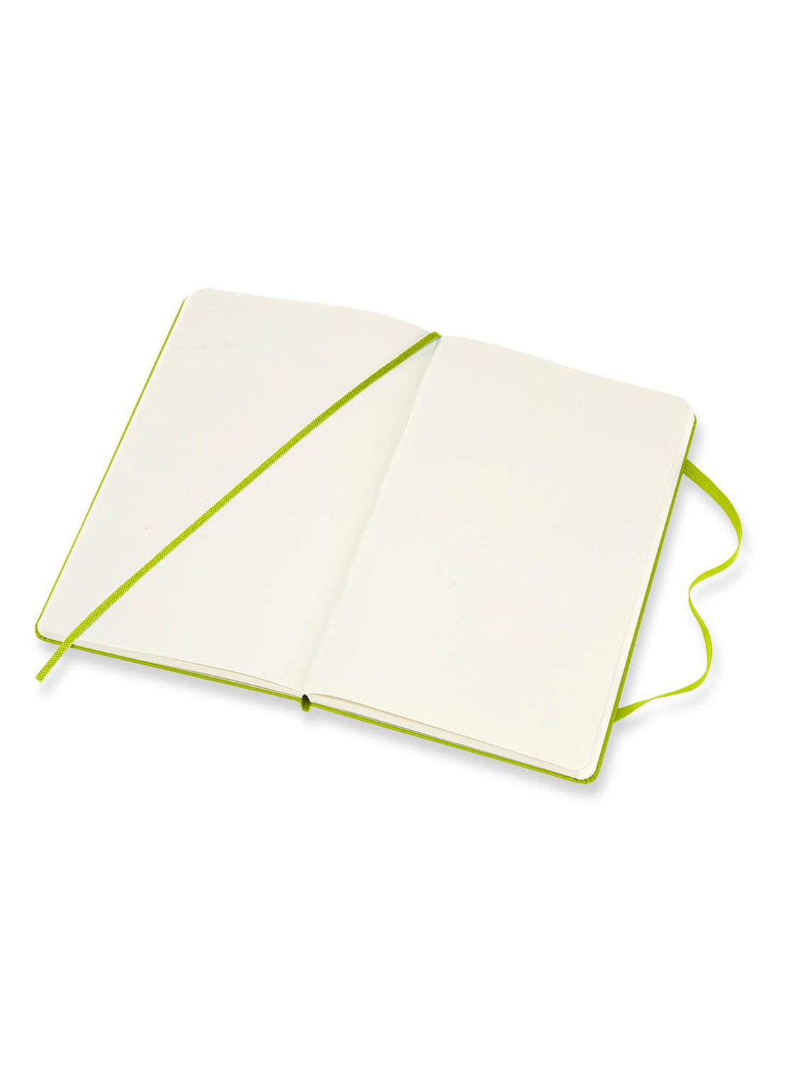 Moleskine Classic L blanco notitieboek  - voorkant 3 neongroen