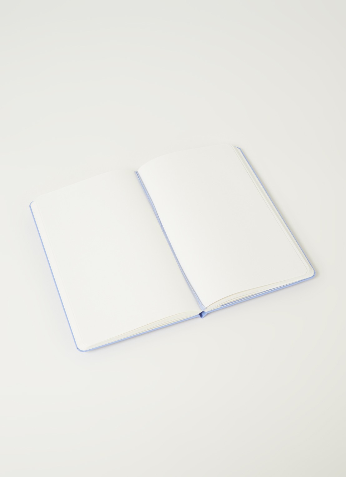 Moleskine Classic L blanco notitieboek - detail lichtblauw
