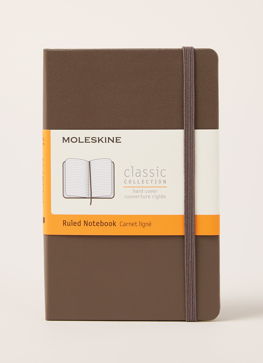 Moleskine Classic Pocket gelinieerd notitieboek - voorkant 3 donkerbruin