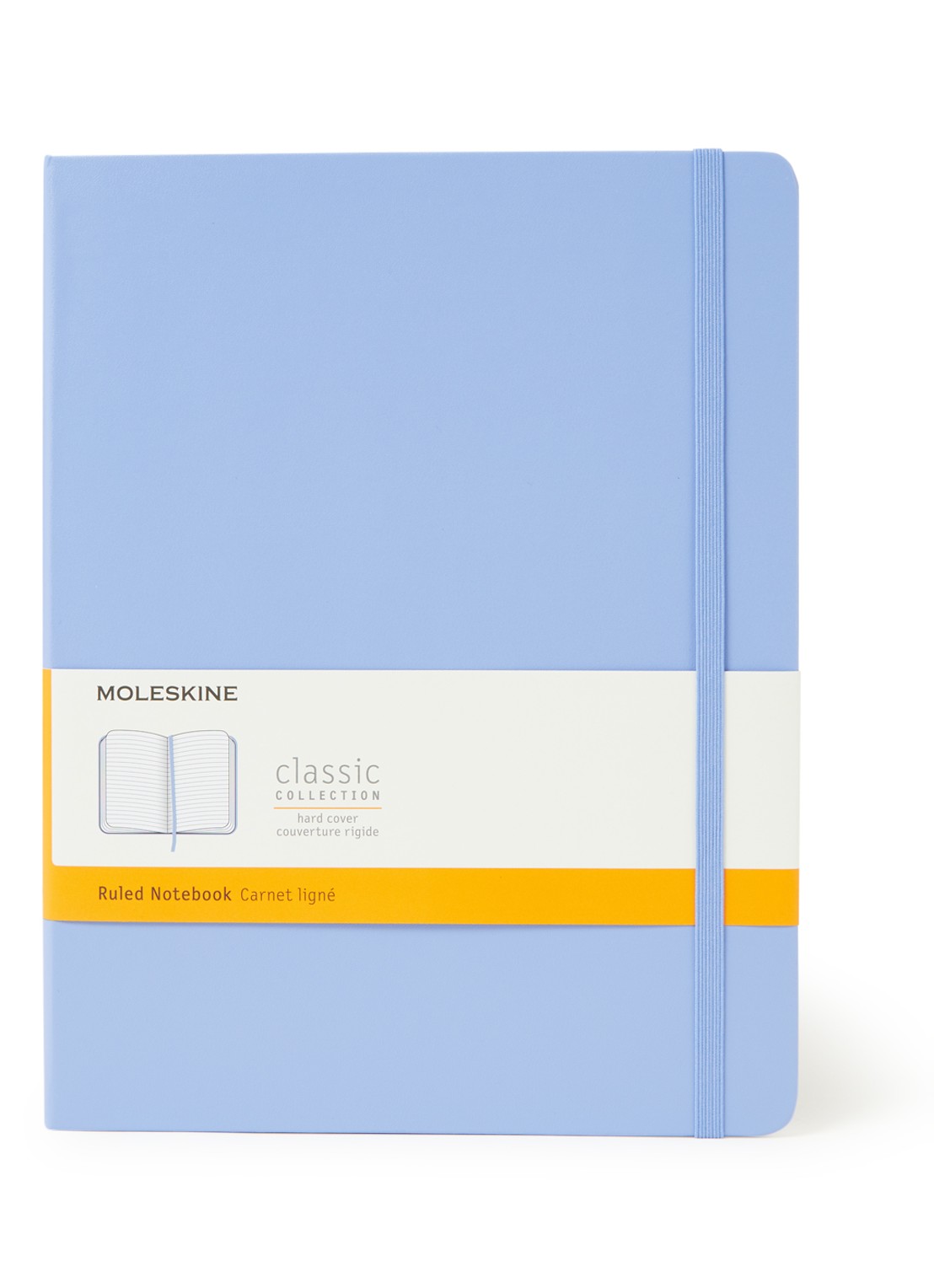 Moleskine Classic XL gelinieerd notitieboek - voorkant 2 lichtblauw