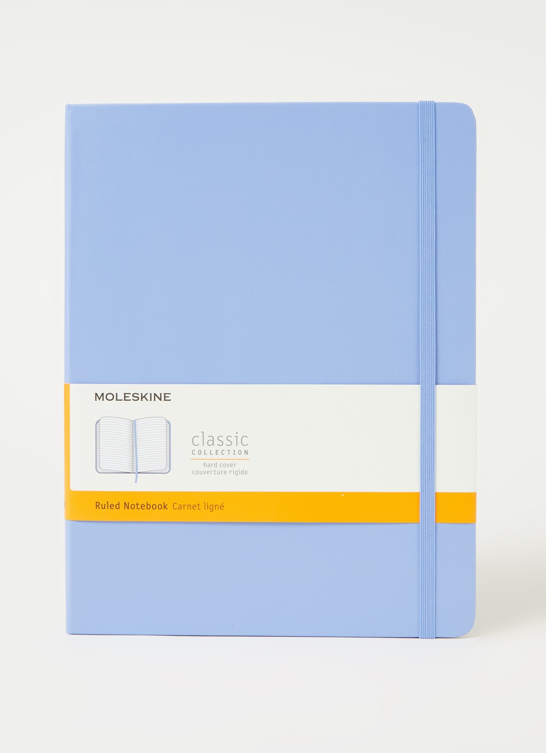 Moleskine Classic XL gelinieerd notitieboek - voorkant 3 lichtblauw