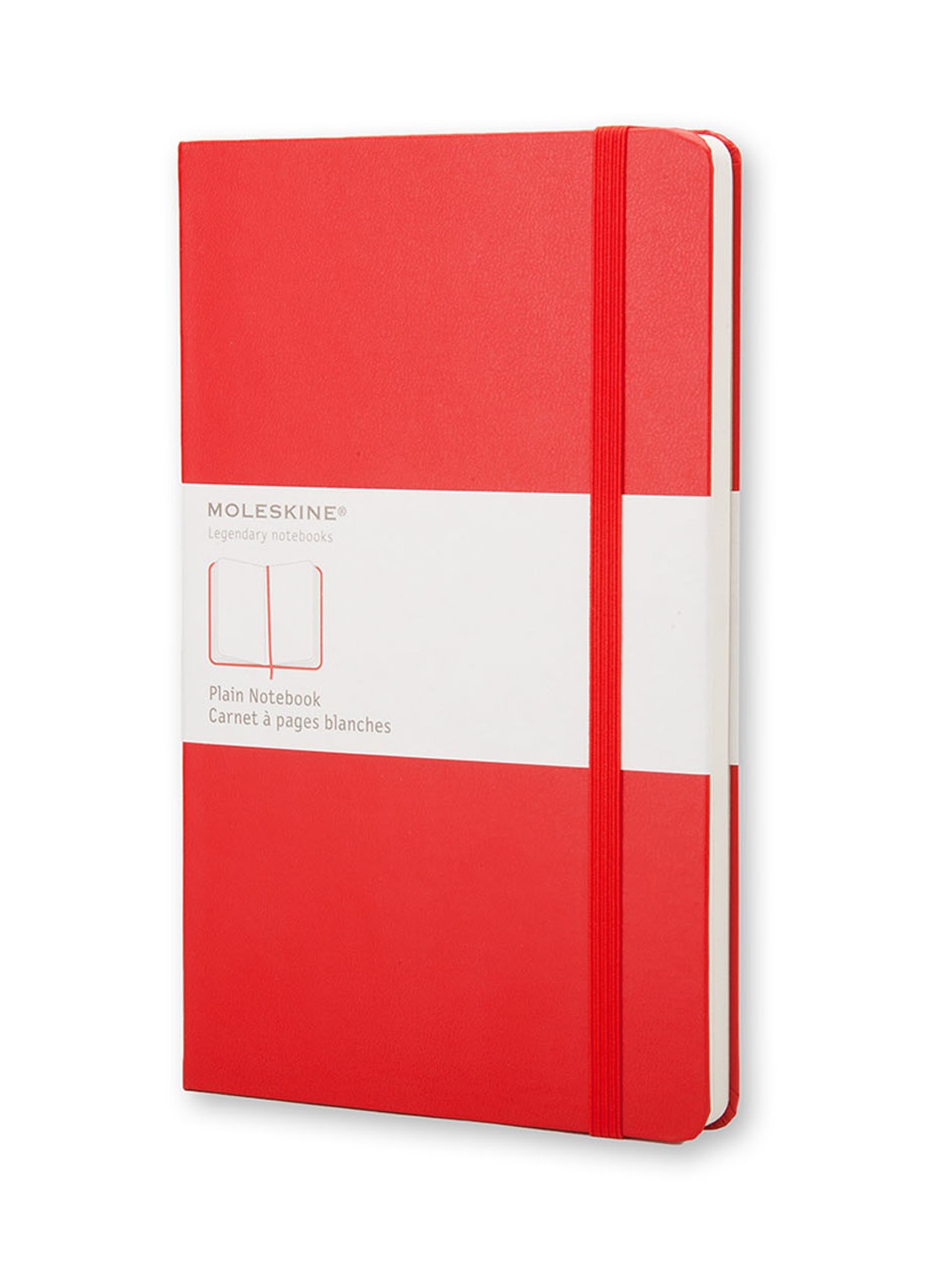 Moleskine Coloured blanco notitieboek 19 x 9 cm - voorkant 2 rood