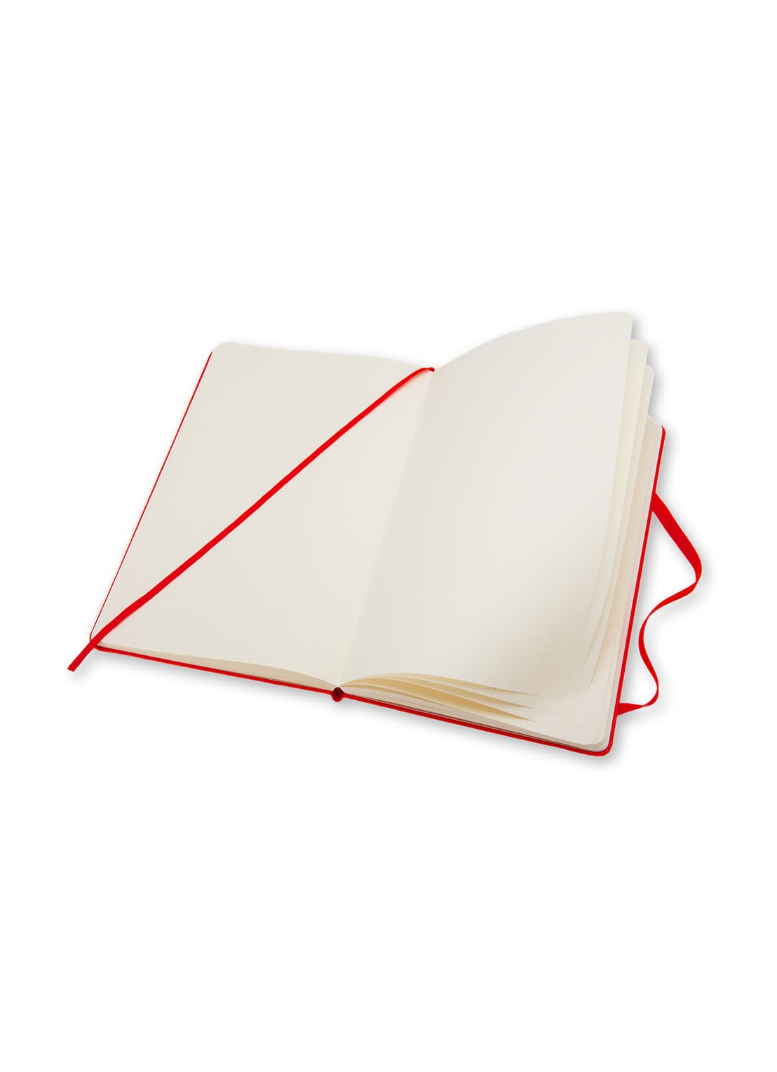 Moleskine Coloured blanco notitieboek 19 x 9 cm - voorkant 3 rood