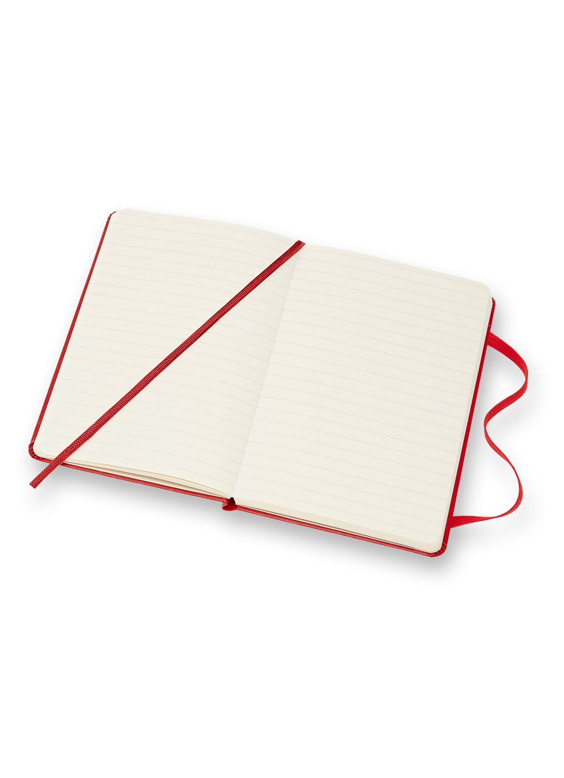 Moleskine Coloured gelinieerd notitieboek 14 x 9 cm - voorkant 3 steenrood