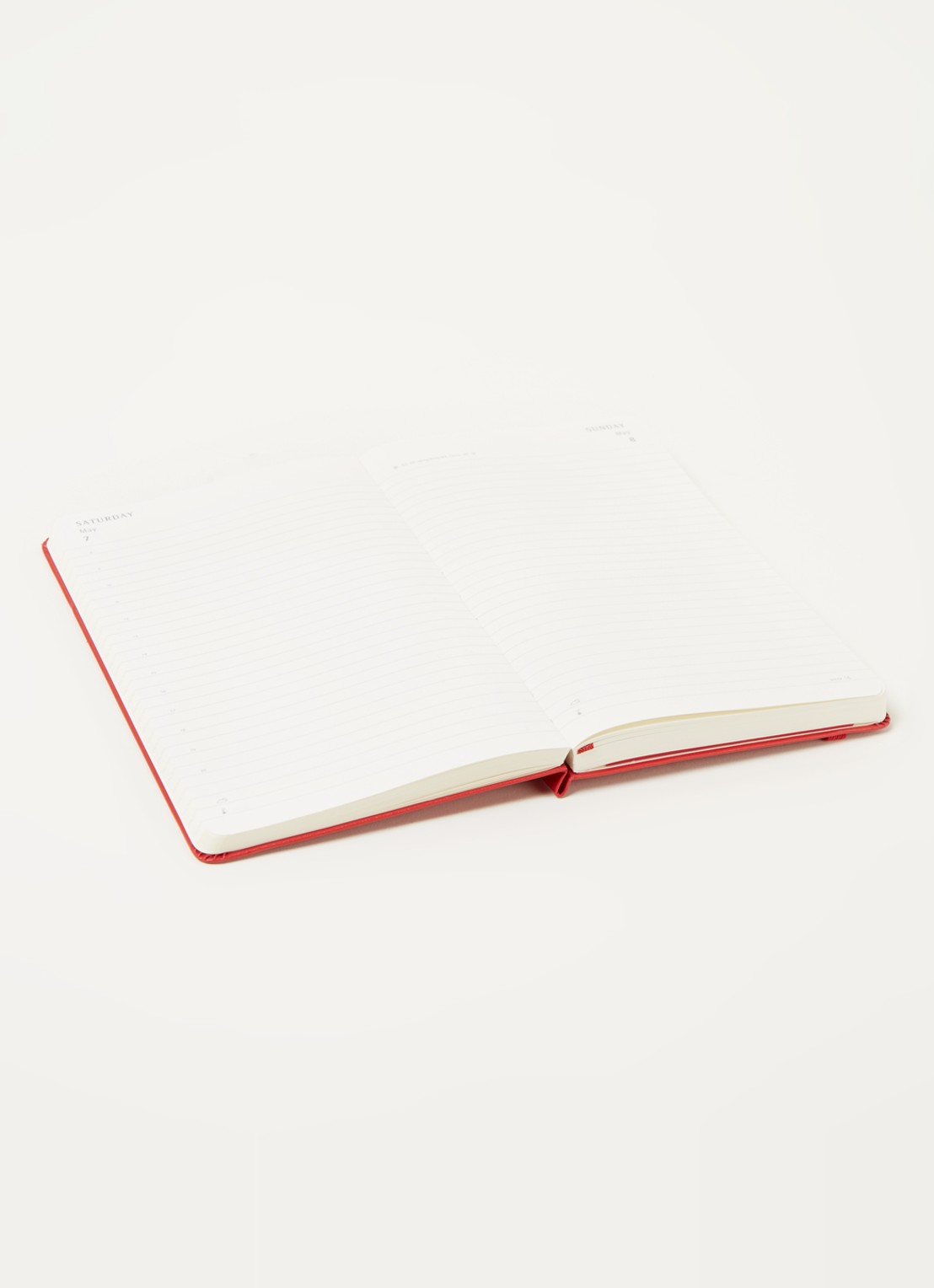 Moleskine Daily agenda 2022 - detail 3 rood