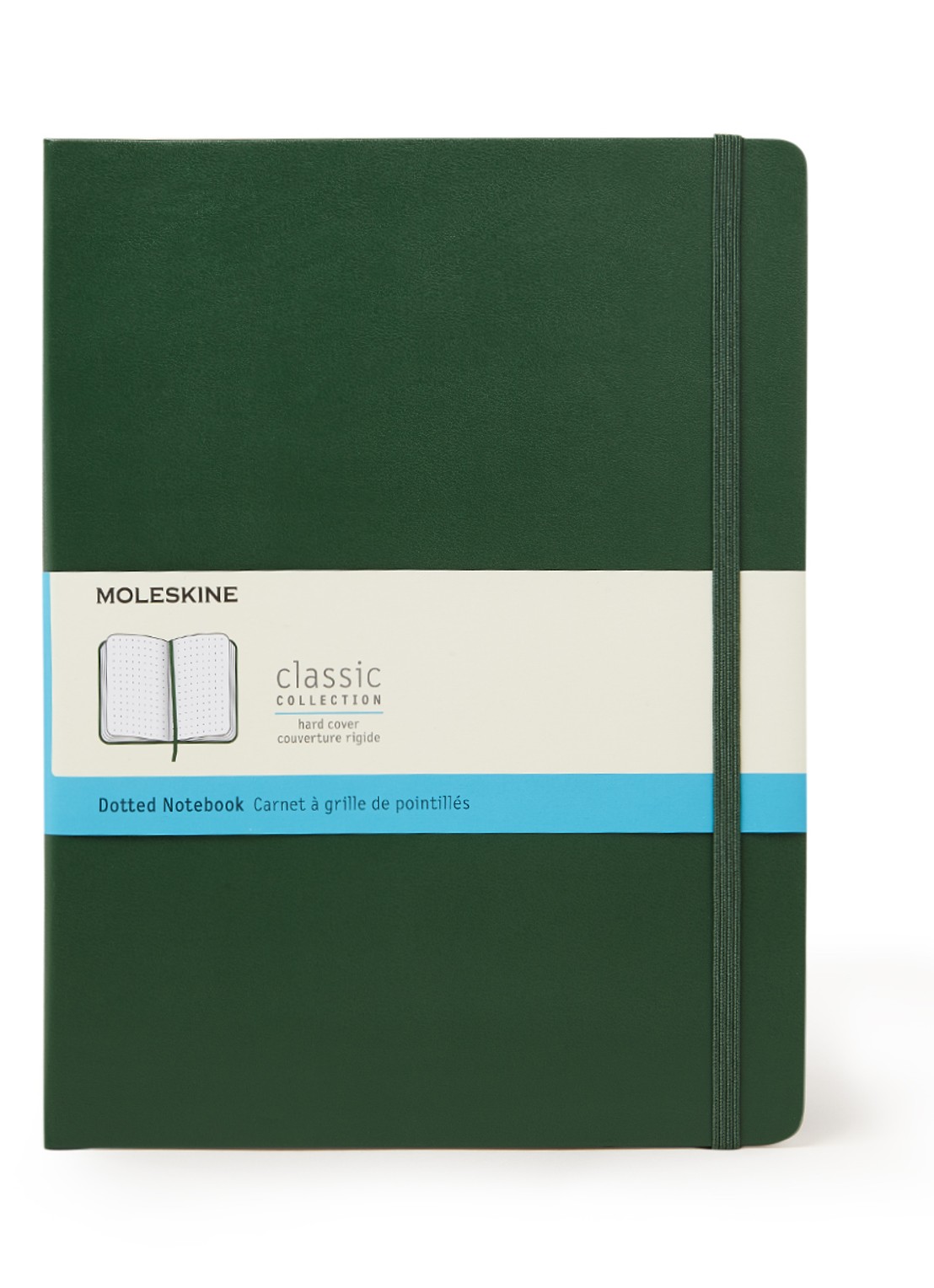 Moleskine Dotted Hard Cover XL notitieboek - voorkant 2 groen