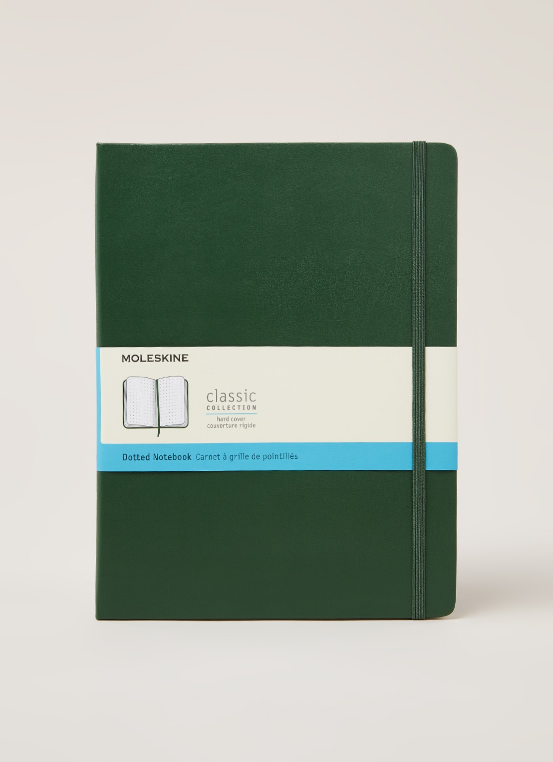 Moleskine Dotted Hard Cover XL notitieboek - voorkant 3 groen
