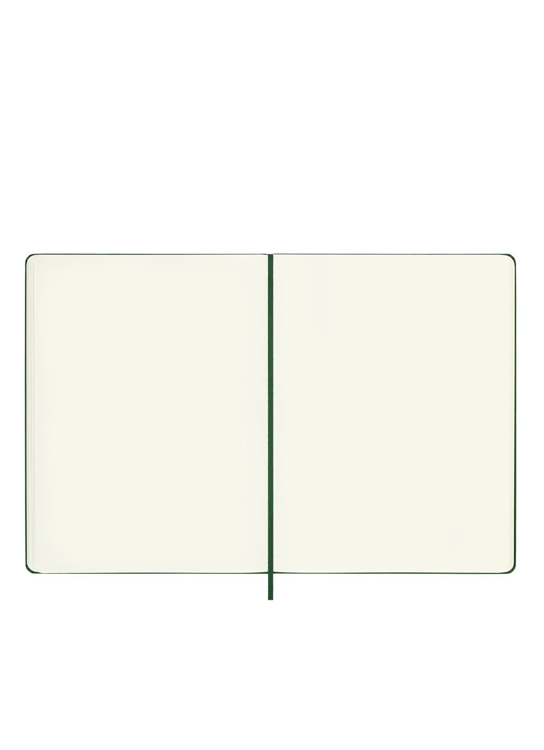 Moleskine Notitieboek blanco papier 25 x 19 cm  - voorkant 2 donkergroen
