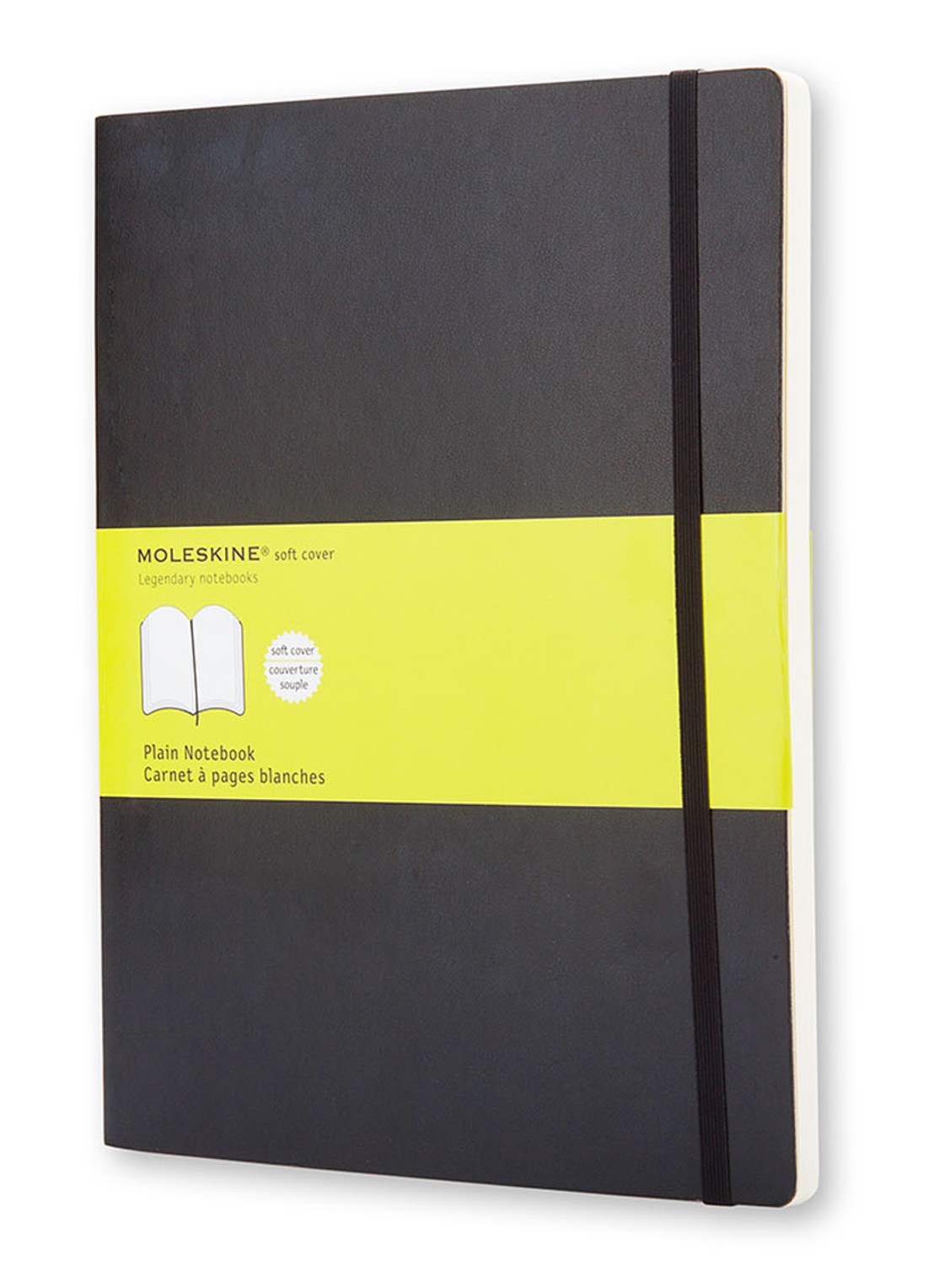 Moleskine Notitieboek Moleskine Blanco 25 x 19 cm - voorkant 2 zwart