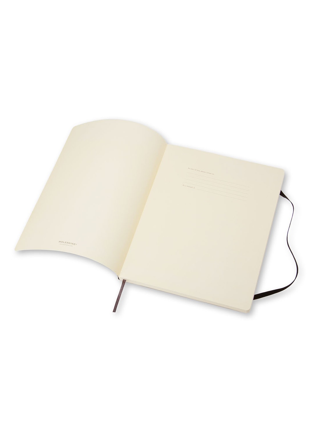 Moleskine Notitieboek Moleskine Blanco 25 x 19 cm - voorkant 3 zwart