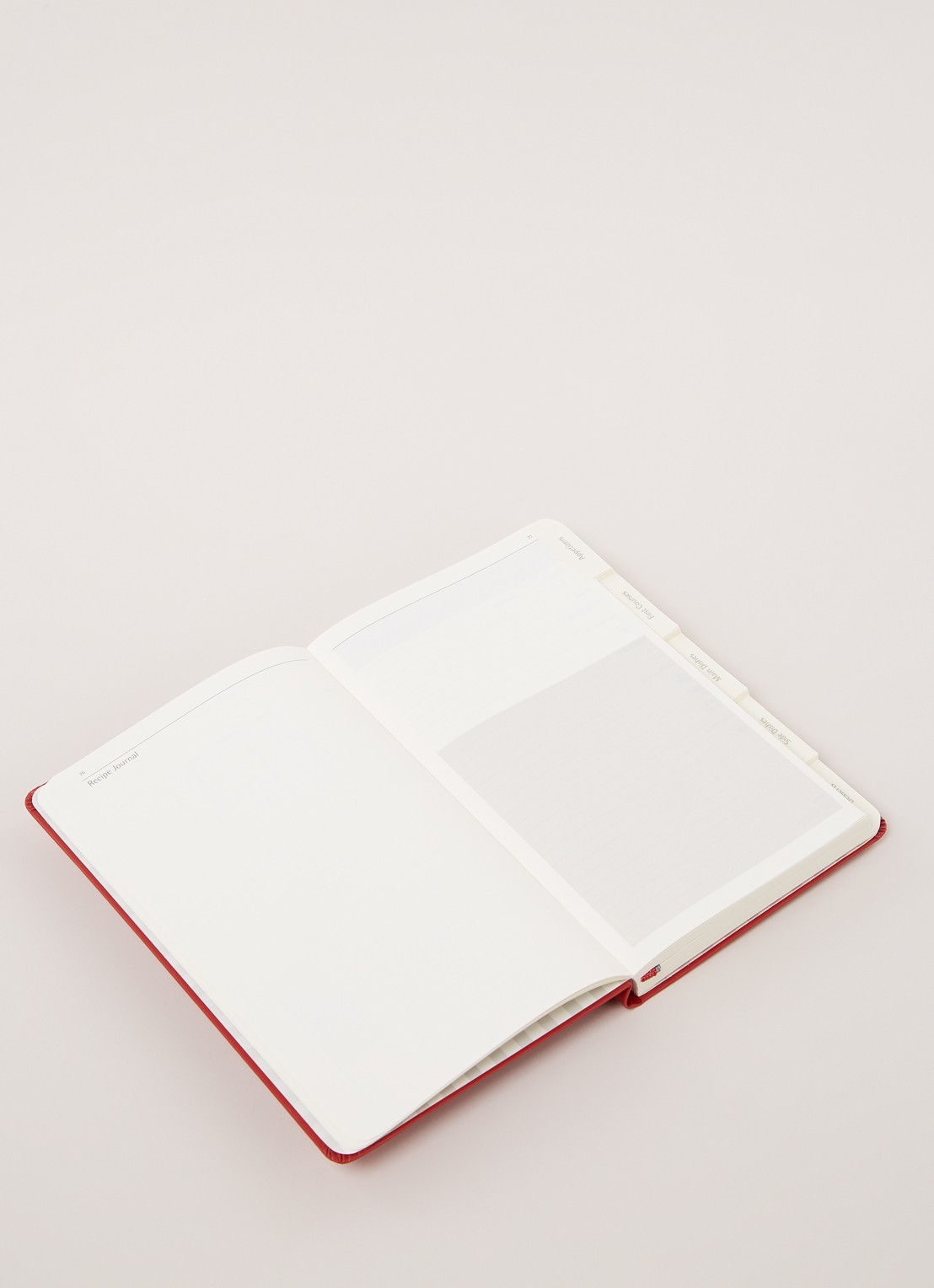 Moleskine Recepten journal - detail 3 vuurrood