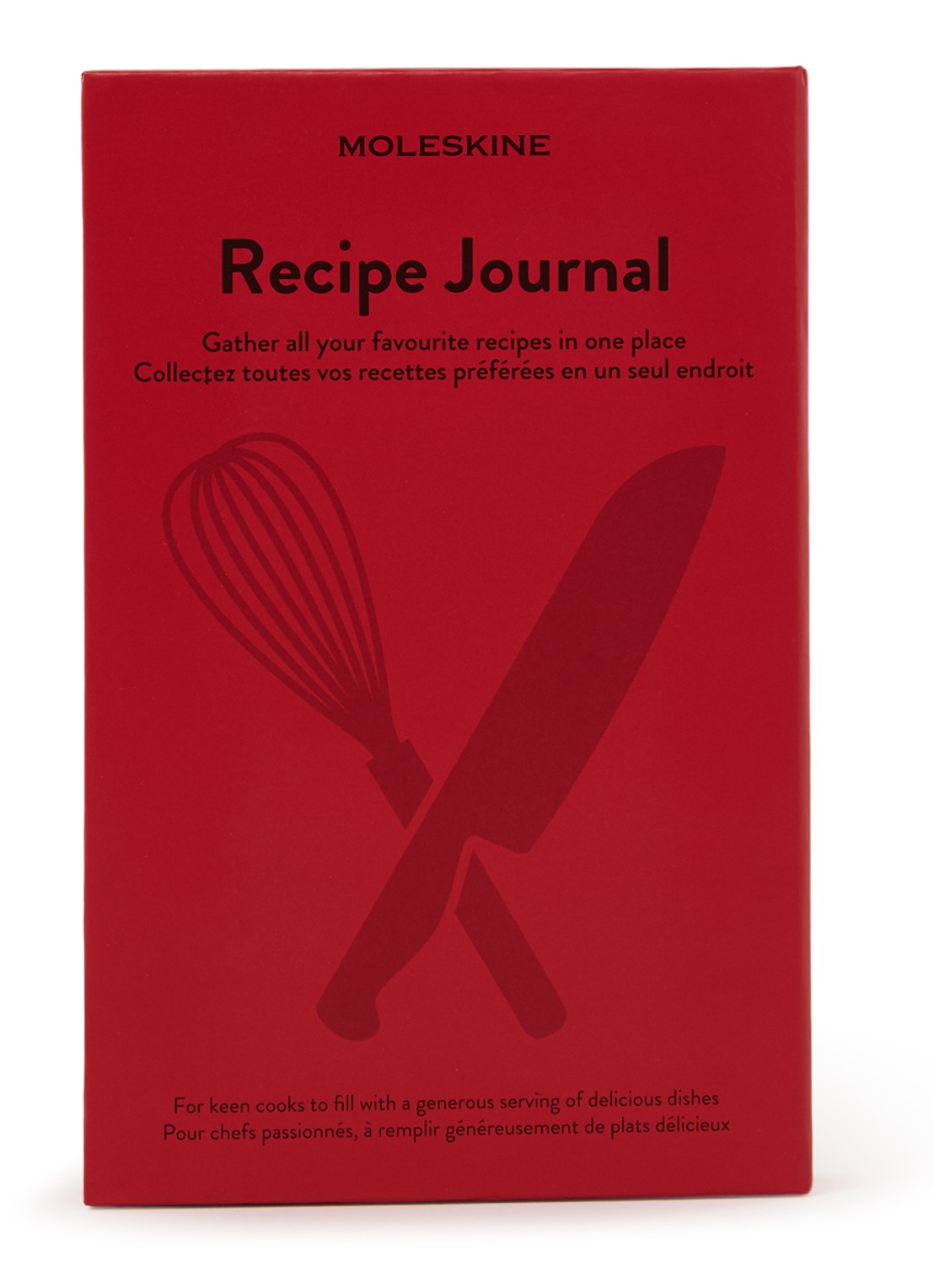 Moleskine Recepten journal - voorkant vuurrood