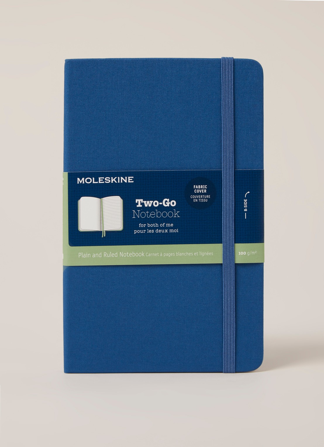 Moleskine Two-Go notitieboek 18 x 11,5 cm - voorkant 2 jeans