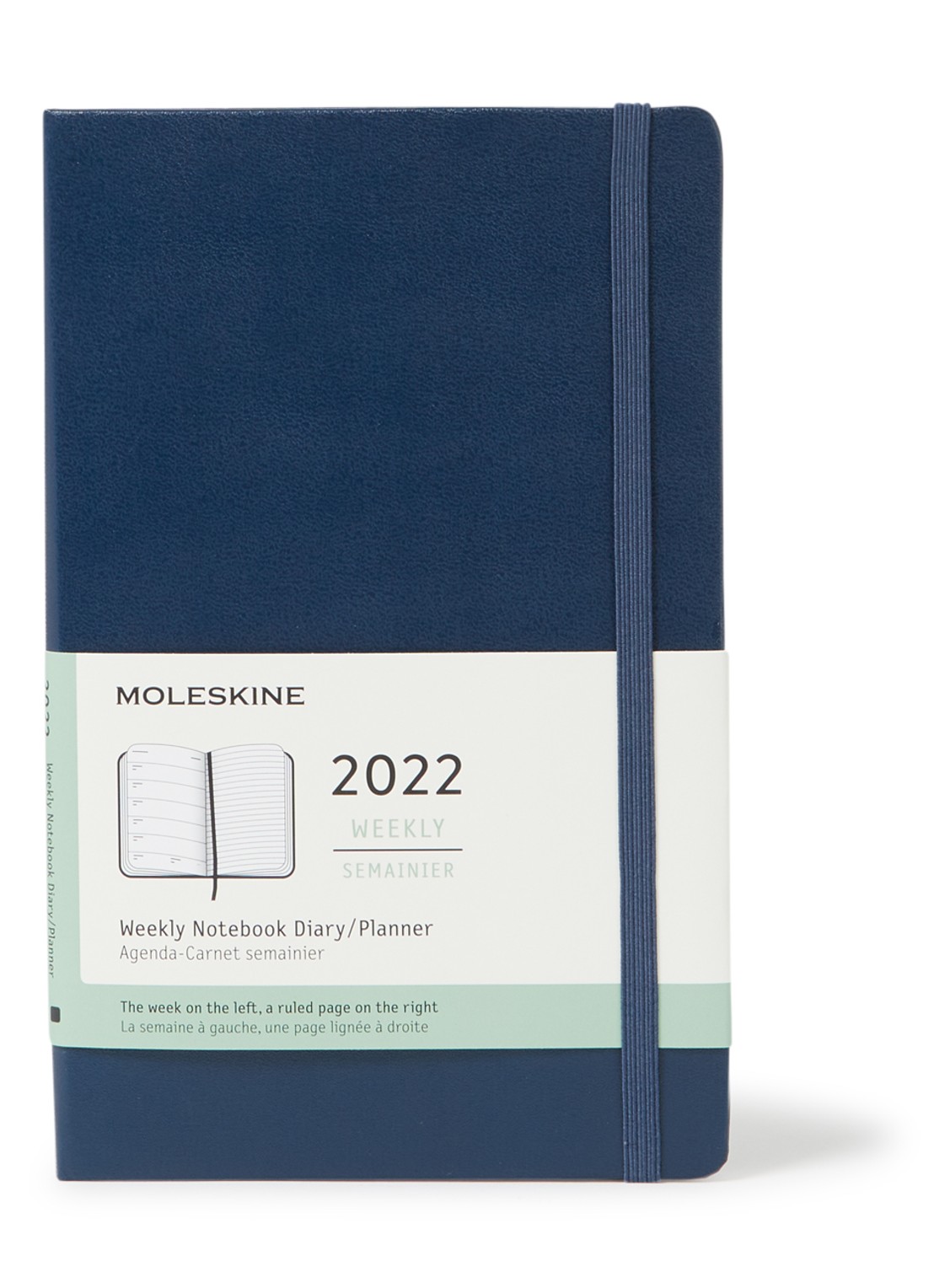 Moleskine Weekly agenda 2022 - voorkant donkerblauw