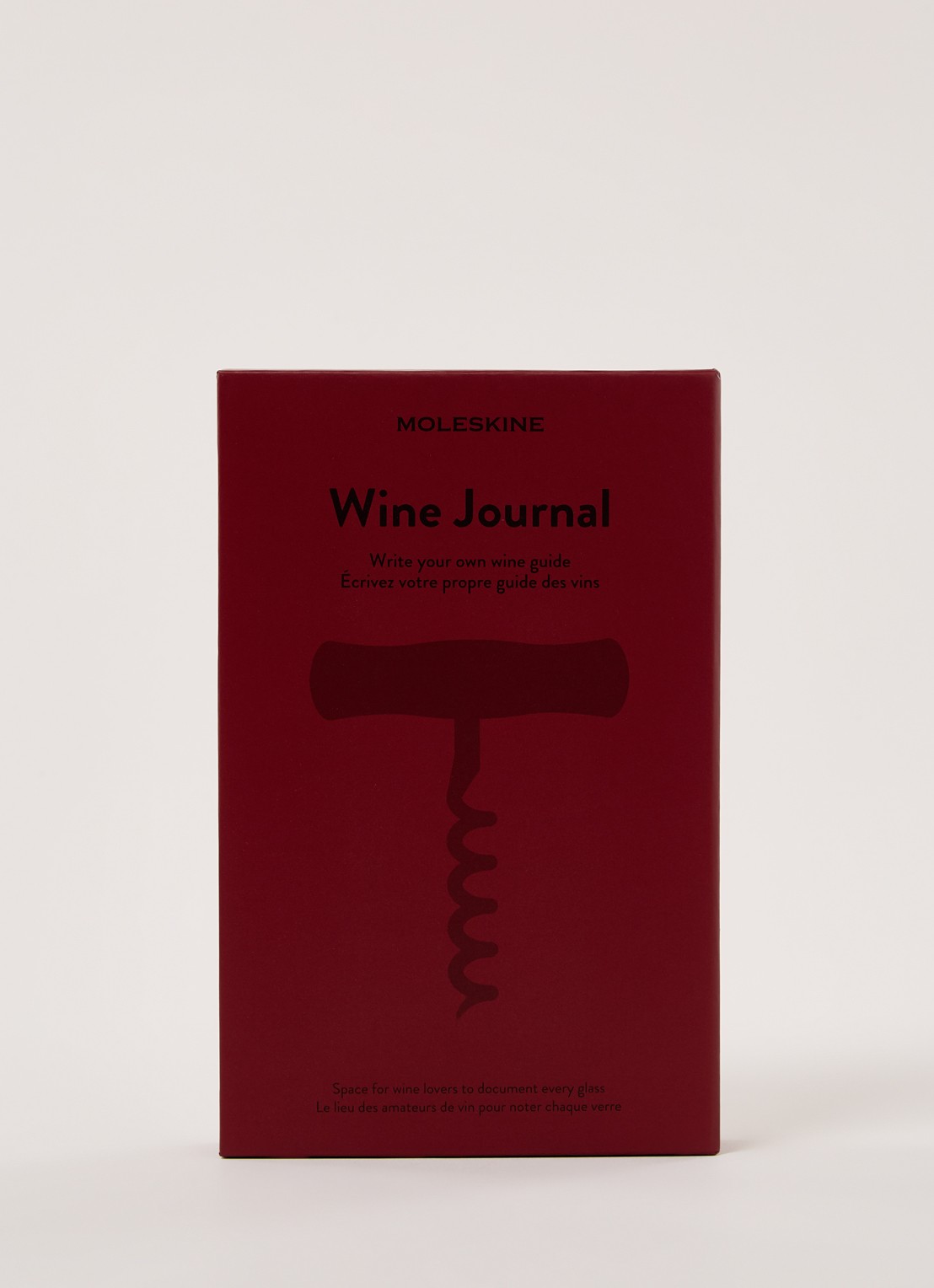 Moleskine Wijn journal  - voorkant 2 bordeauxrood