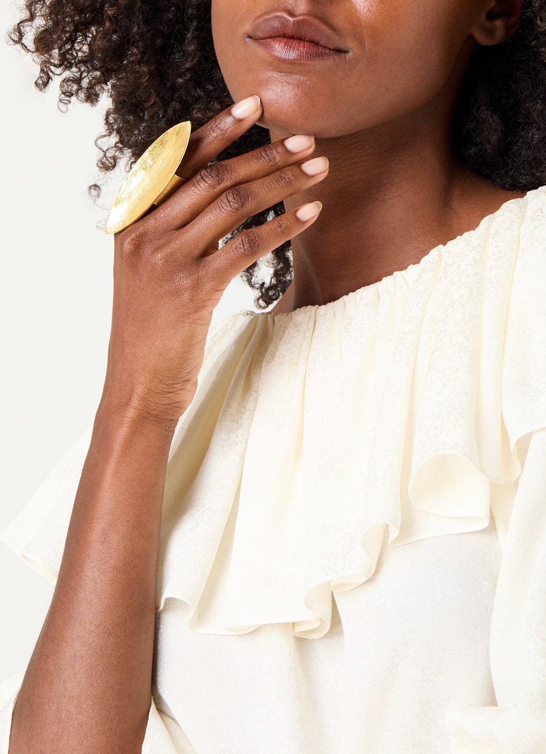Moliane Berry ring verguld - voorkant 3 goud