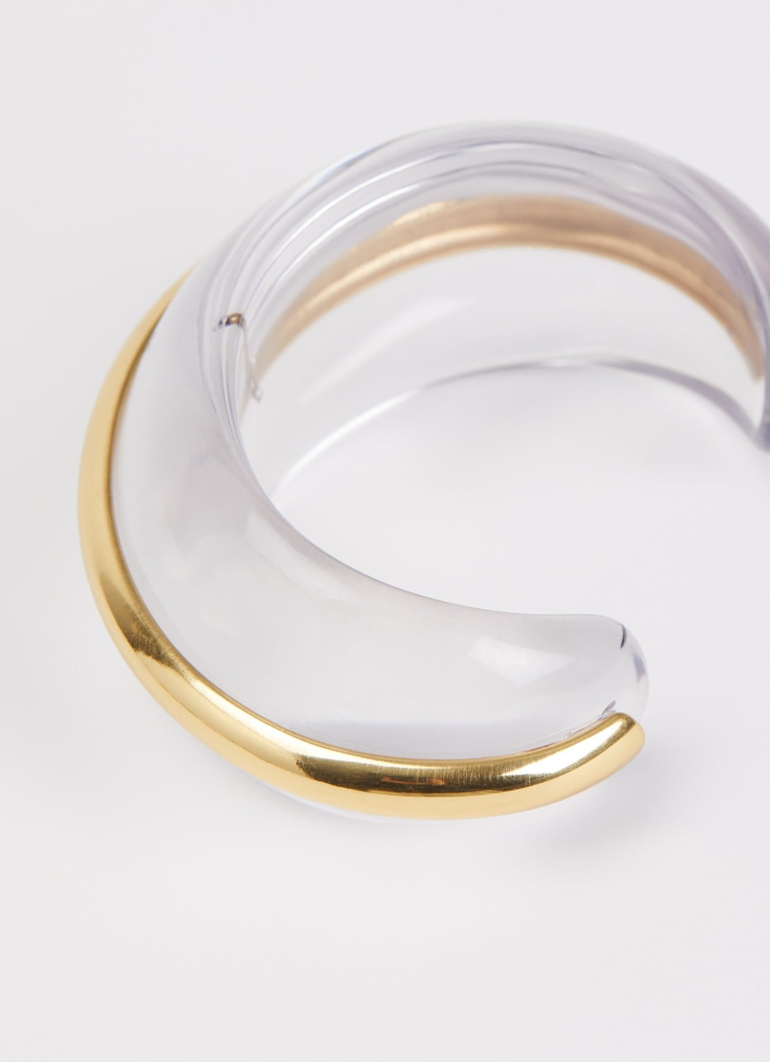 Moliane Claire bangle verguld - detail transparant