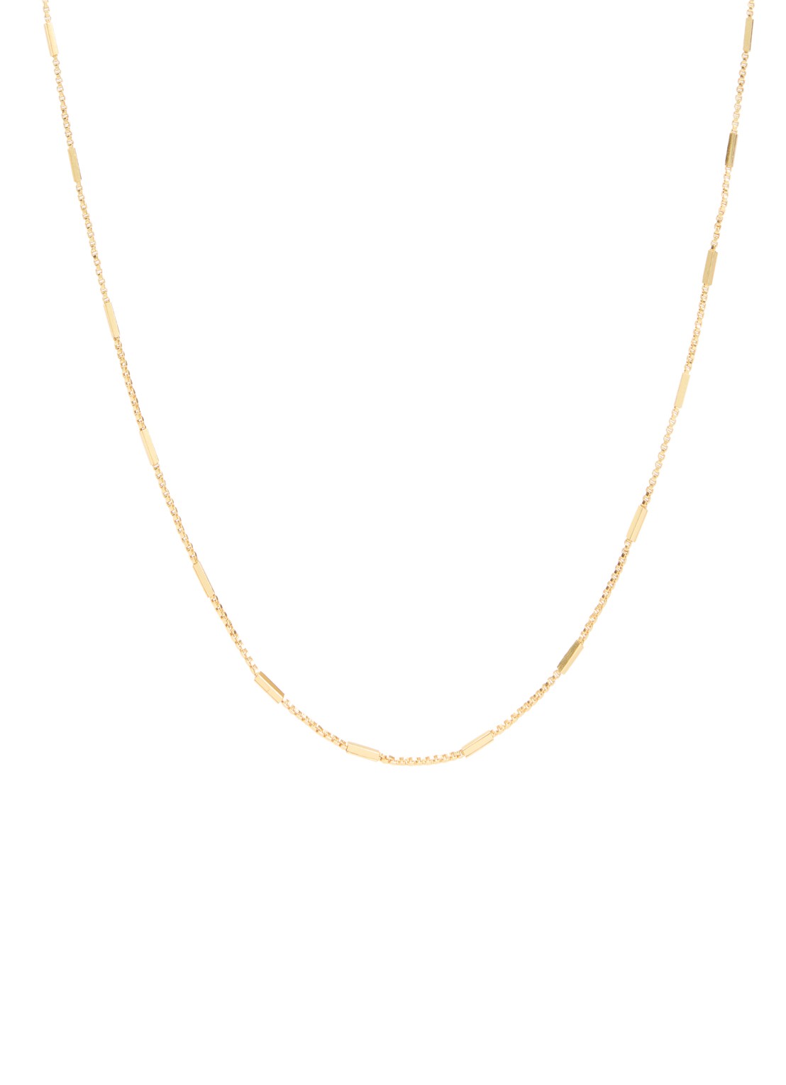 Moliane Dix ketting verguld - voorkant 4 goud