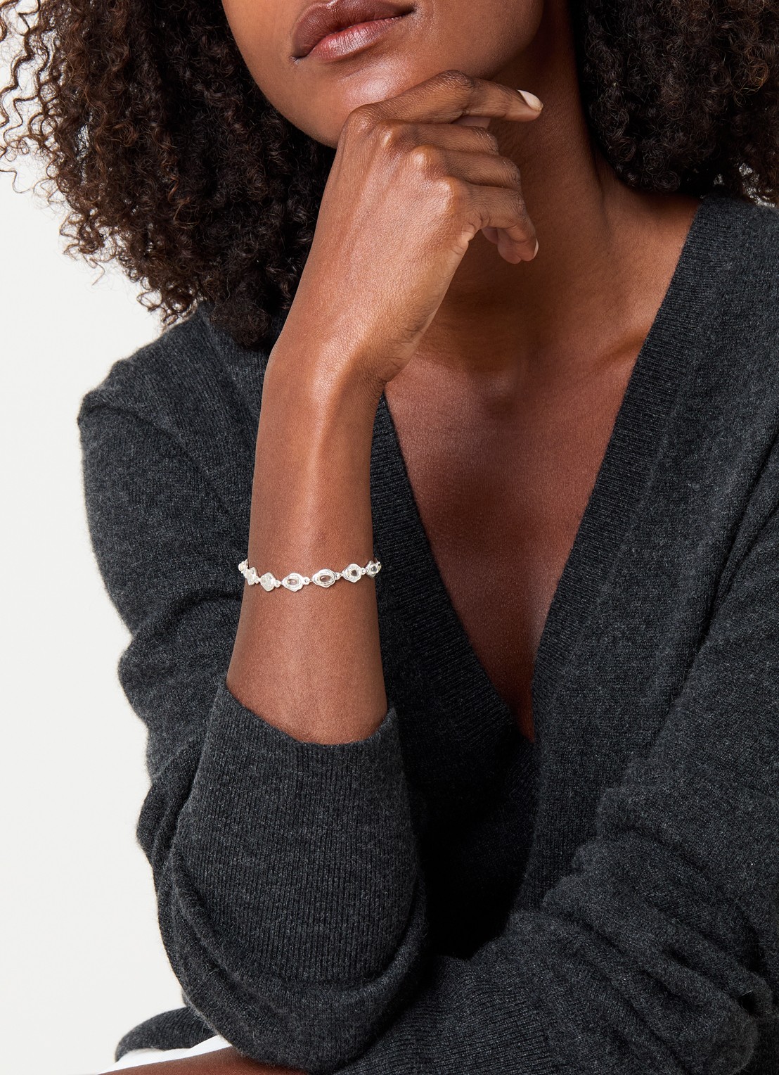 Moliane Lamia armband verguld - voorkant 3 zilver