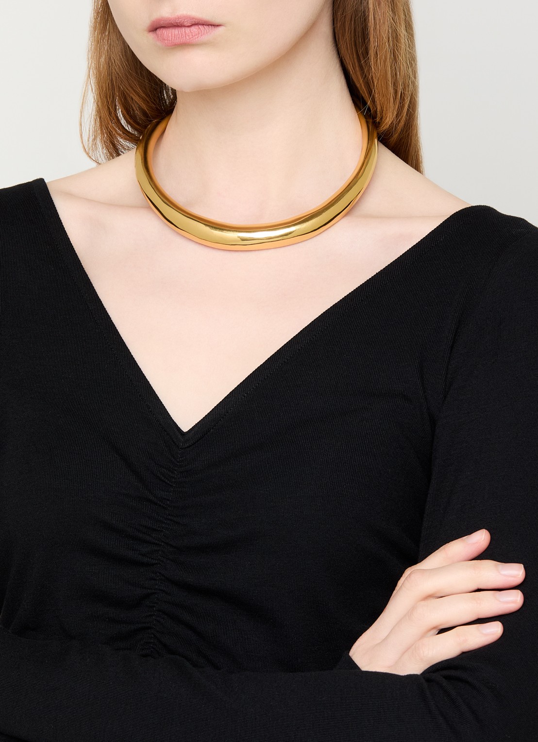Moliane Lucina choker verguld - voorkant 4 goud