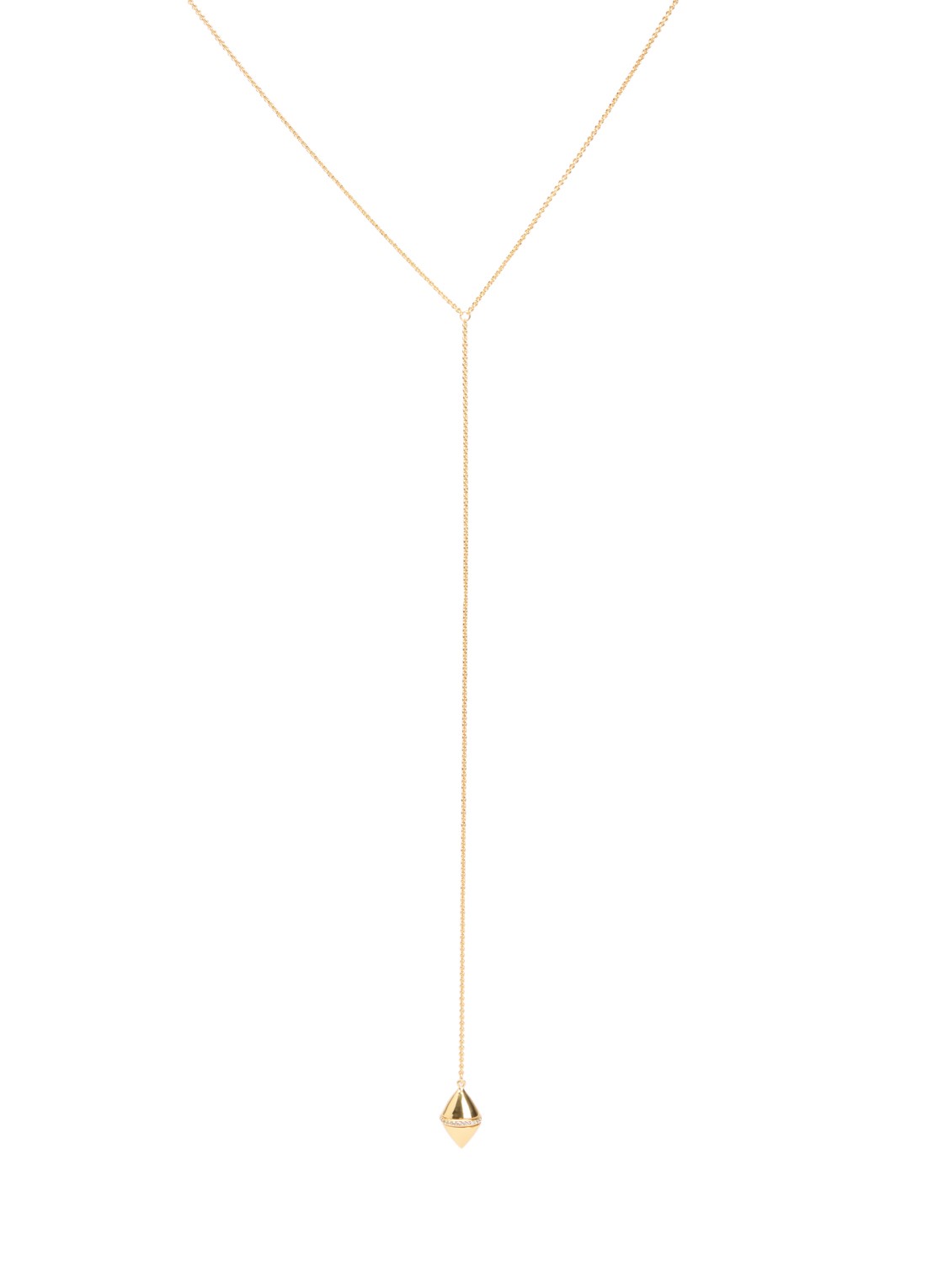 Moliane Olive ketting verguld - voorkant goud