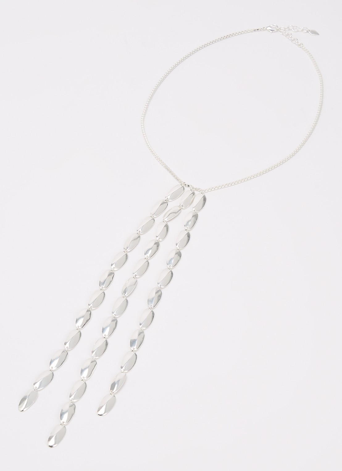 Moliane Seed ketting verzilverd - detail zilver