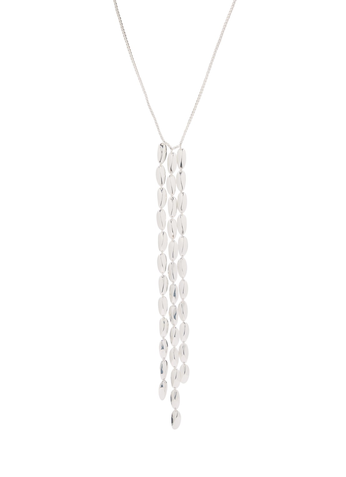 Moliane Seed ketting verzilverd - voorkant 4 zilver