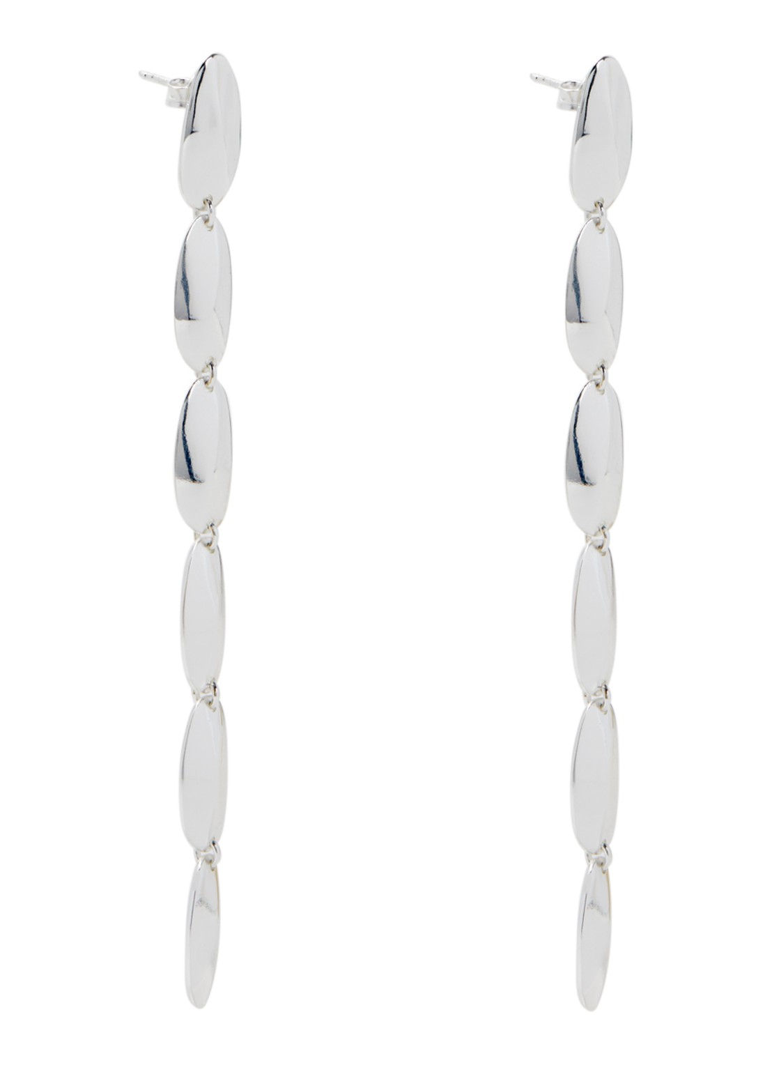 Moliane Seed oorstekers verzilverd - voorkant 2 zilver