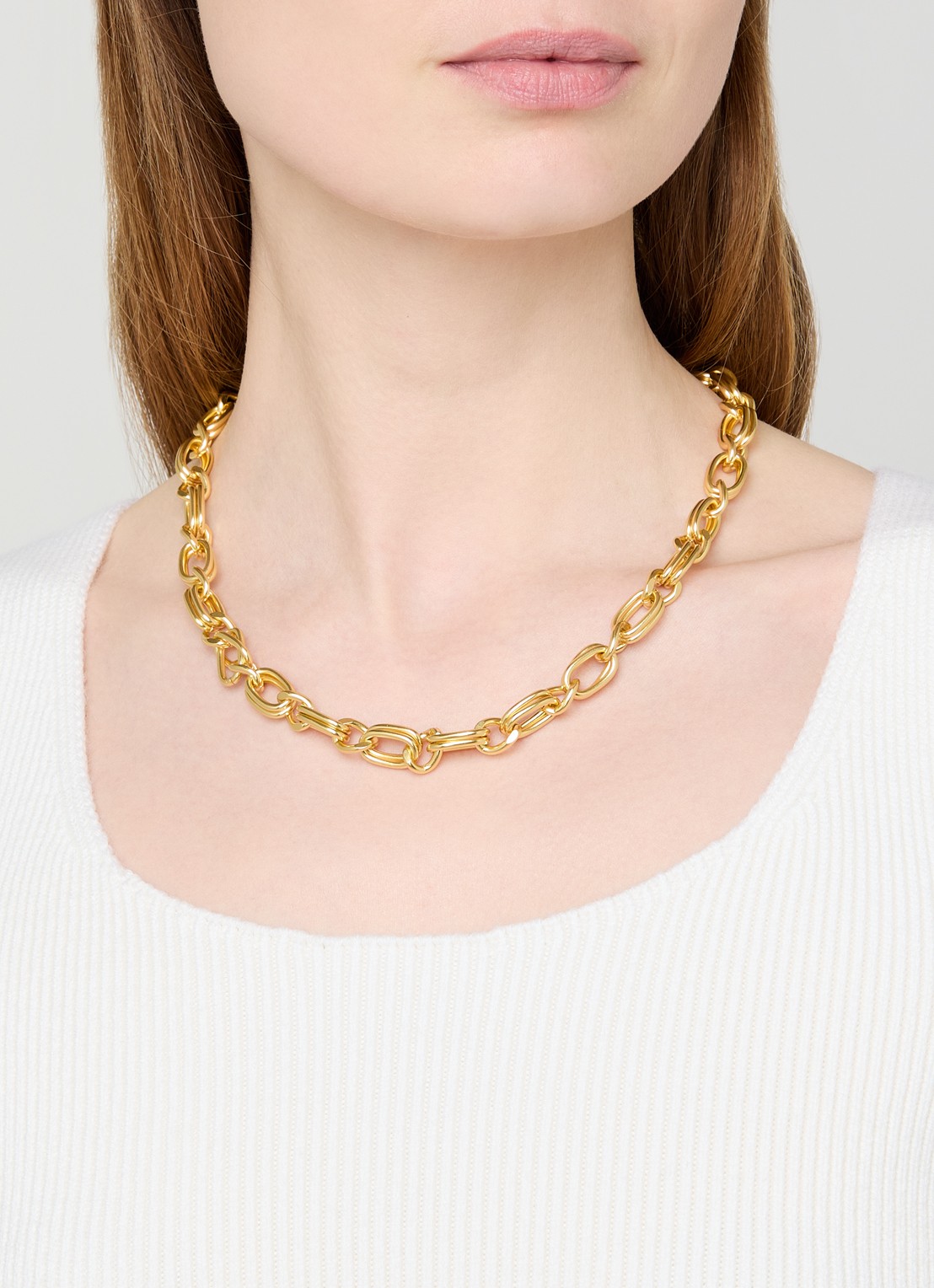 Moliane Serena ketting verguld - voorkant 5 goud