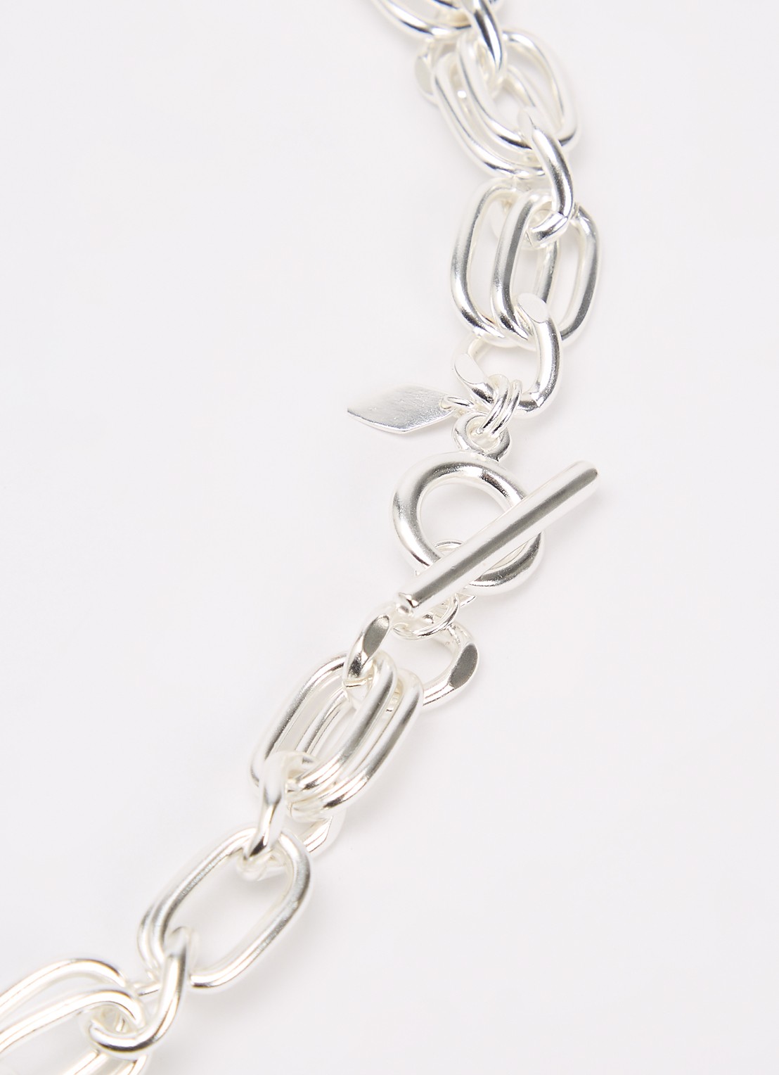 Moliane Serena schakelketting verzilverd - detail 2 zilver