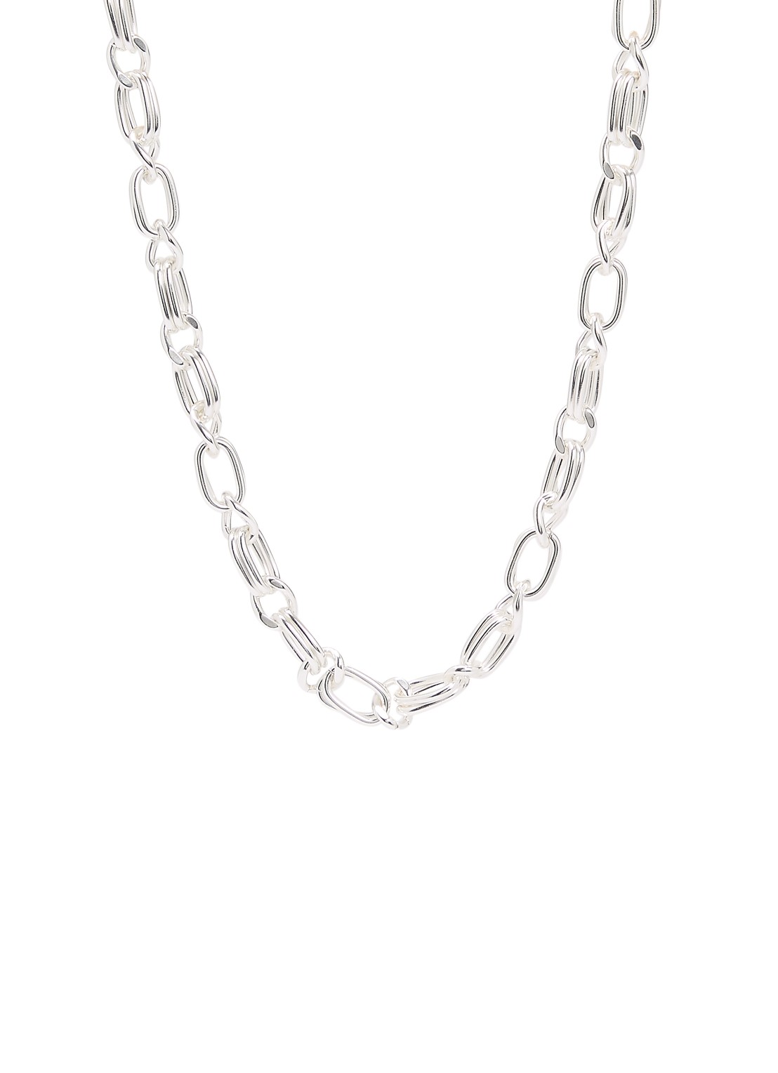 Moliane Serena schakelketting verzilverd - voorkant 4 zilver