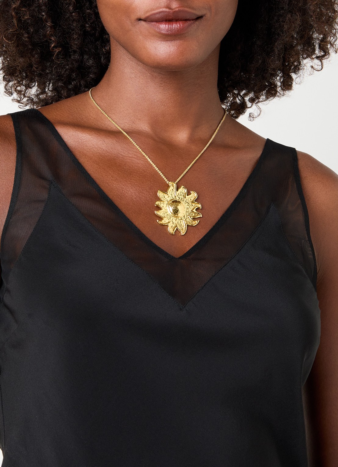 Moliane Sunset ketting verguld - voorkant 5 goud