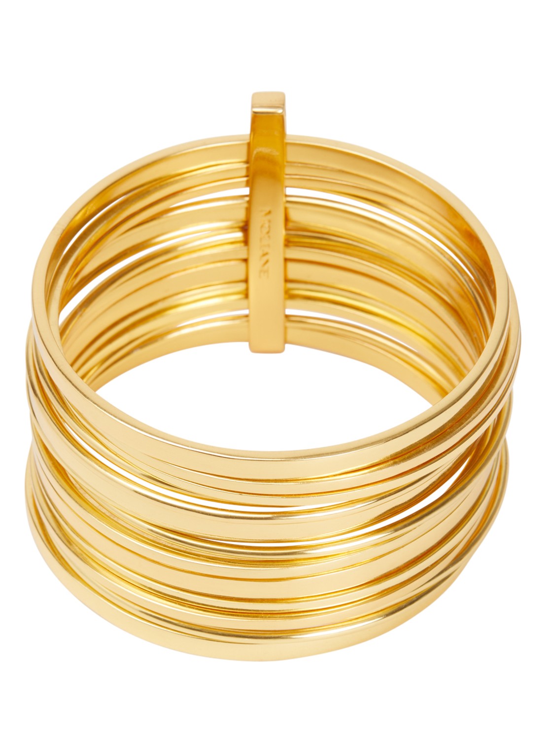 Moliane Zahara armband verguld - voorkant goud