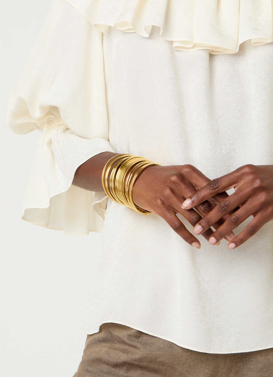 Moliane Zahara armband verguld - voorkant 2 goud