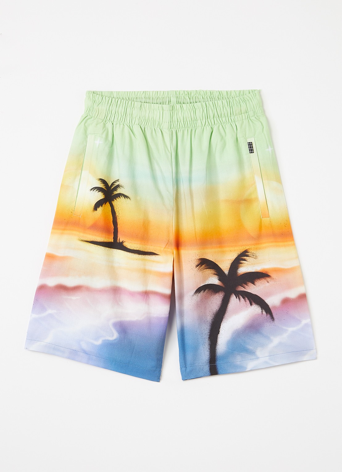 Molo Adi straight fit korte broek  - voorkant 2 groen
