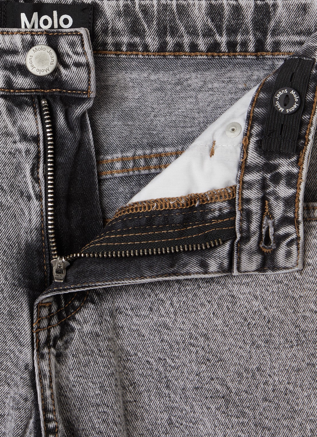 Molo Aiden straight leg jeans - detail 3 grijs
