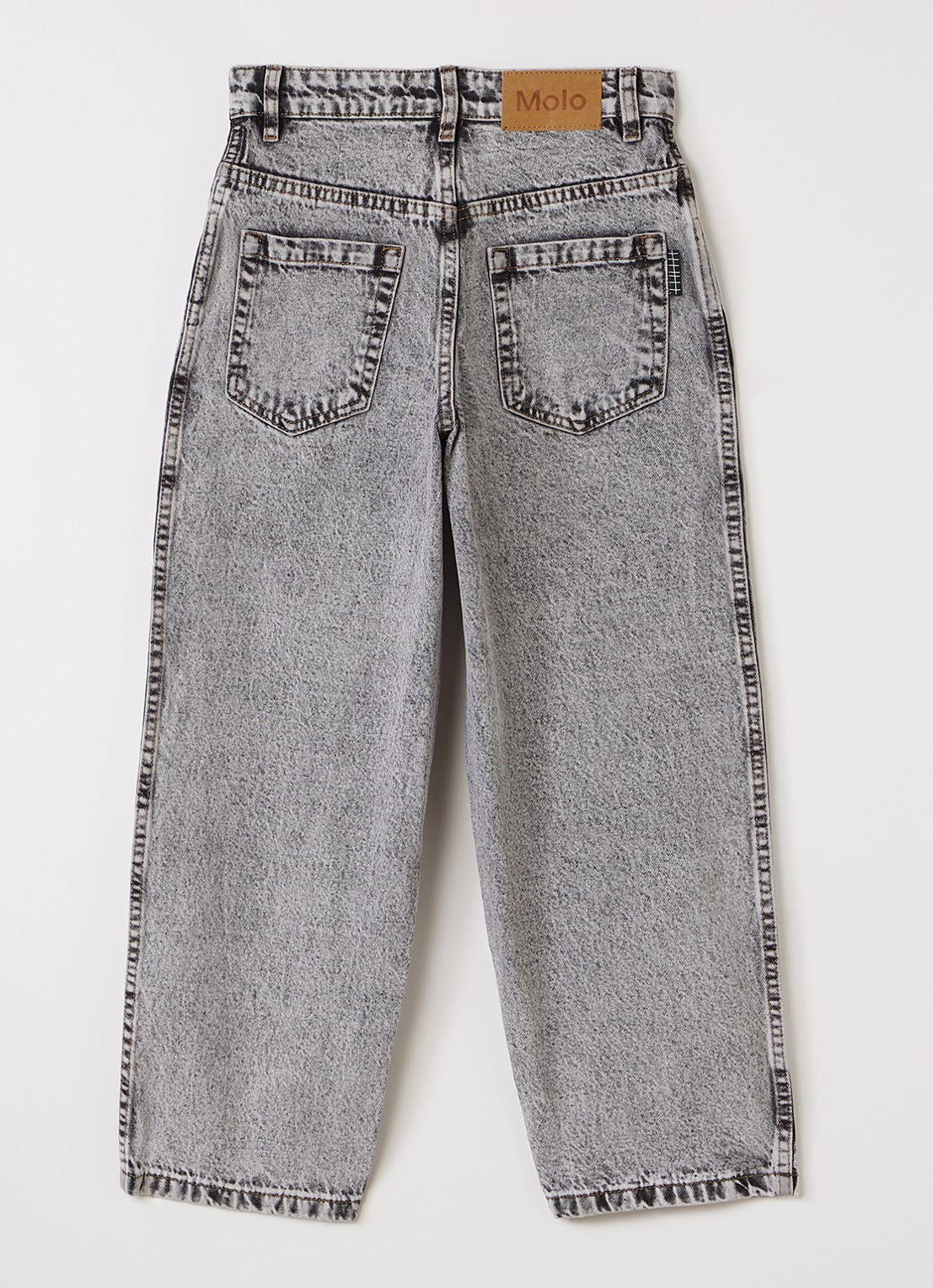 Molo Aiden straight leg jeans - voorkant 2 grijs