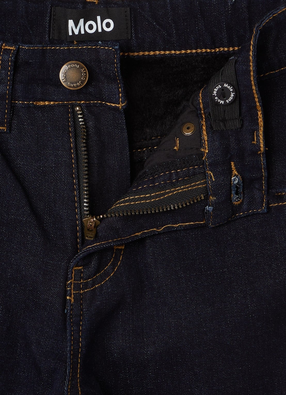 Molo Andy straight leg jeans - detail indigo