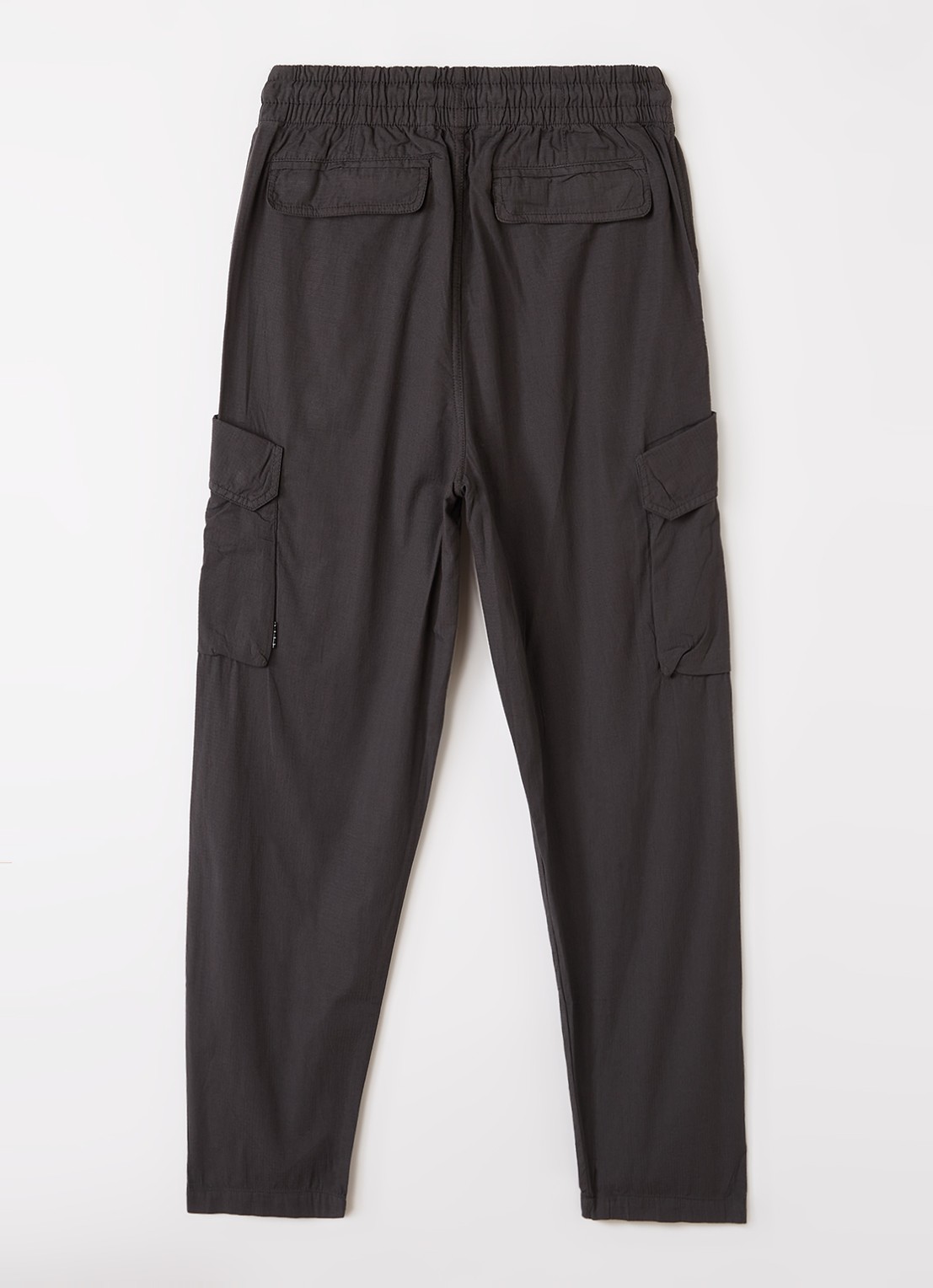 Molo Argo loose fit cargobroek met klepzakken - voorkant 2 antraciet