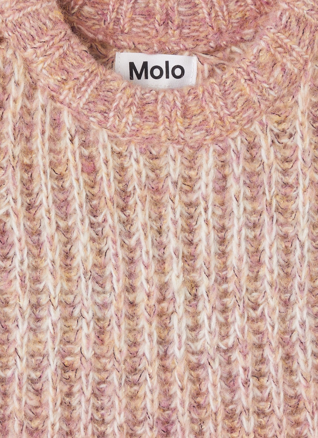 Molo Bosse grofgebreide trui in wolblend - detail 3 beige